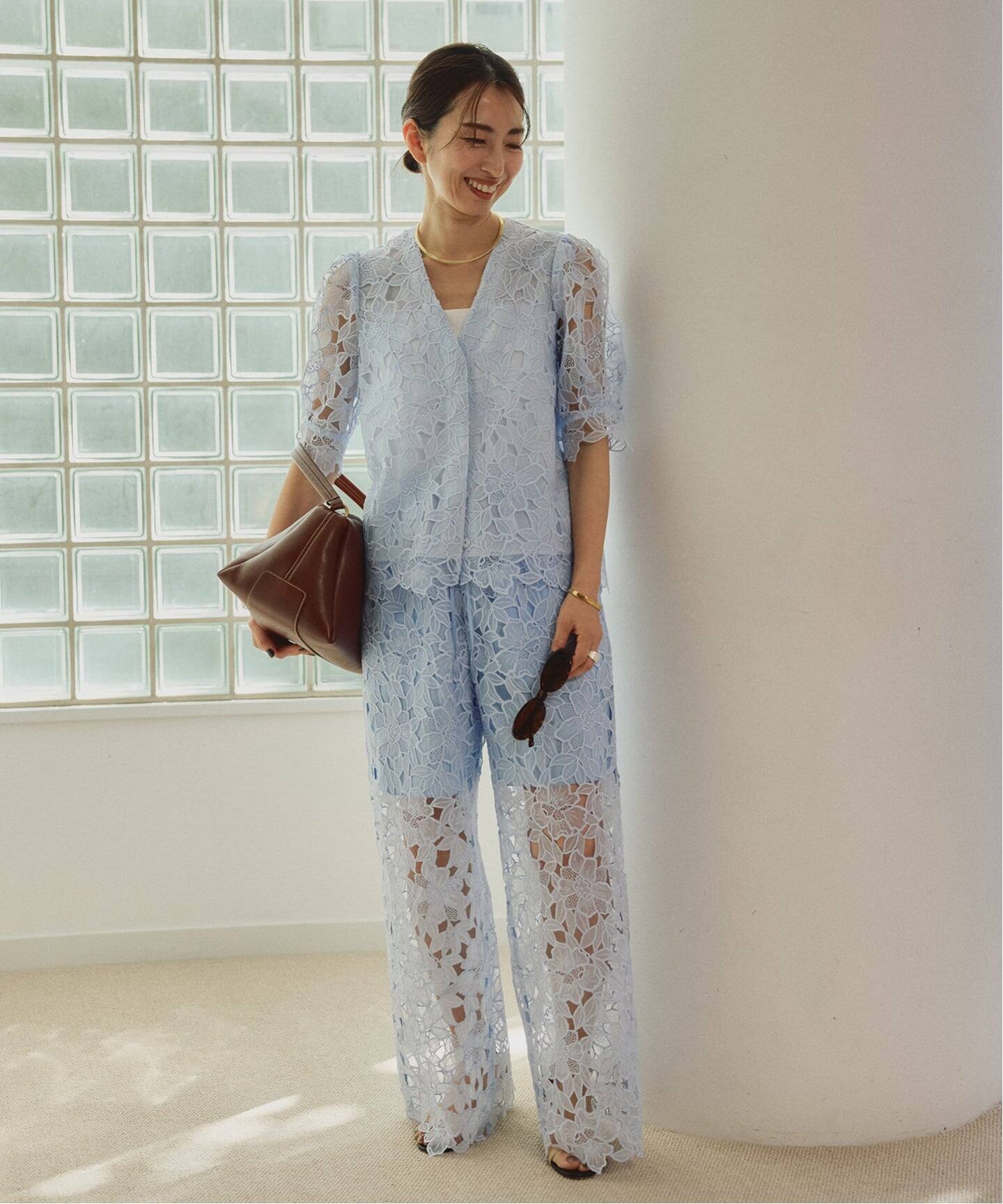 Cutwork Lace イージーパンツ（その他パンツ）｜VERMEIL par iena