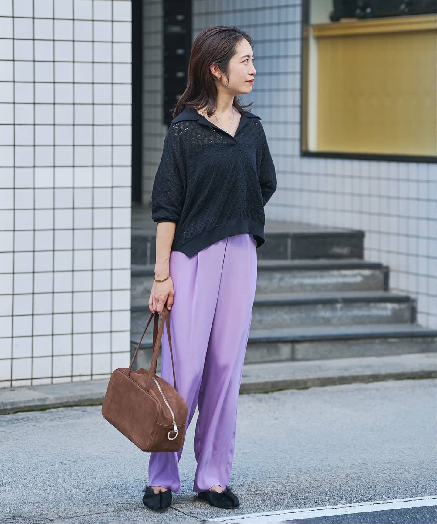 シルクパンツ（スラックス）｜VERMEIL par iena（ヴェルメイユ パー