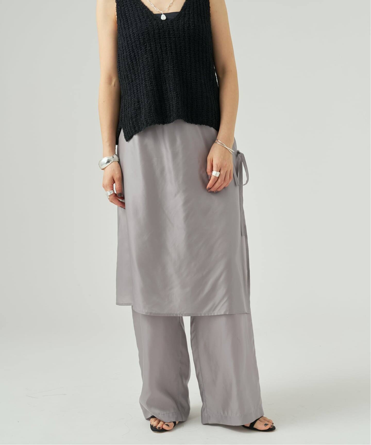 INSCRIRE アンスクリア Cupro Layered パンツ I26SS-PT186（その他
