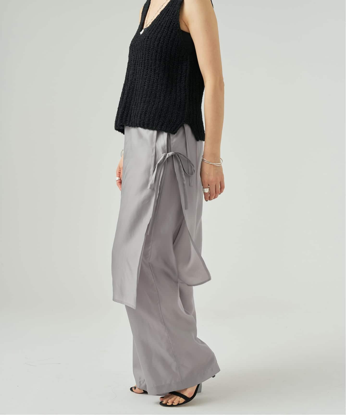 INSCRIRE アンスクリア Cupro Layered パンツ I26SS-PT186（その他