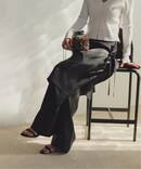 INSCRIRE アンスクリア Cupro Layered パンツ I26SS-PT186