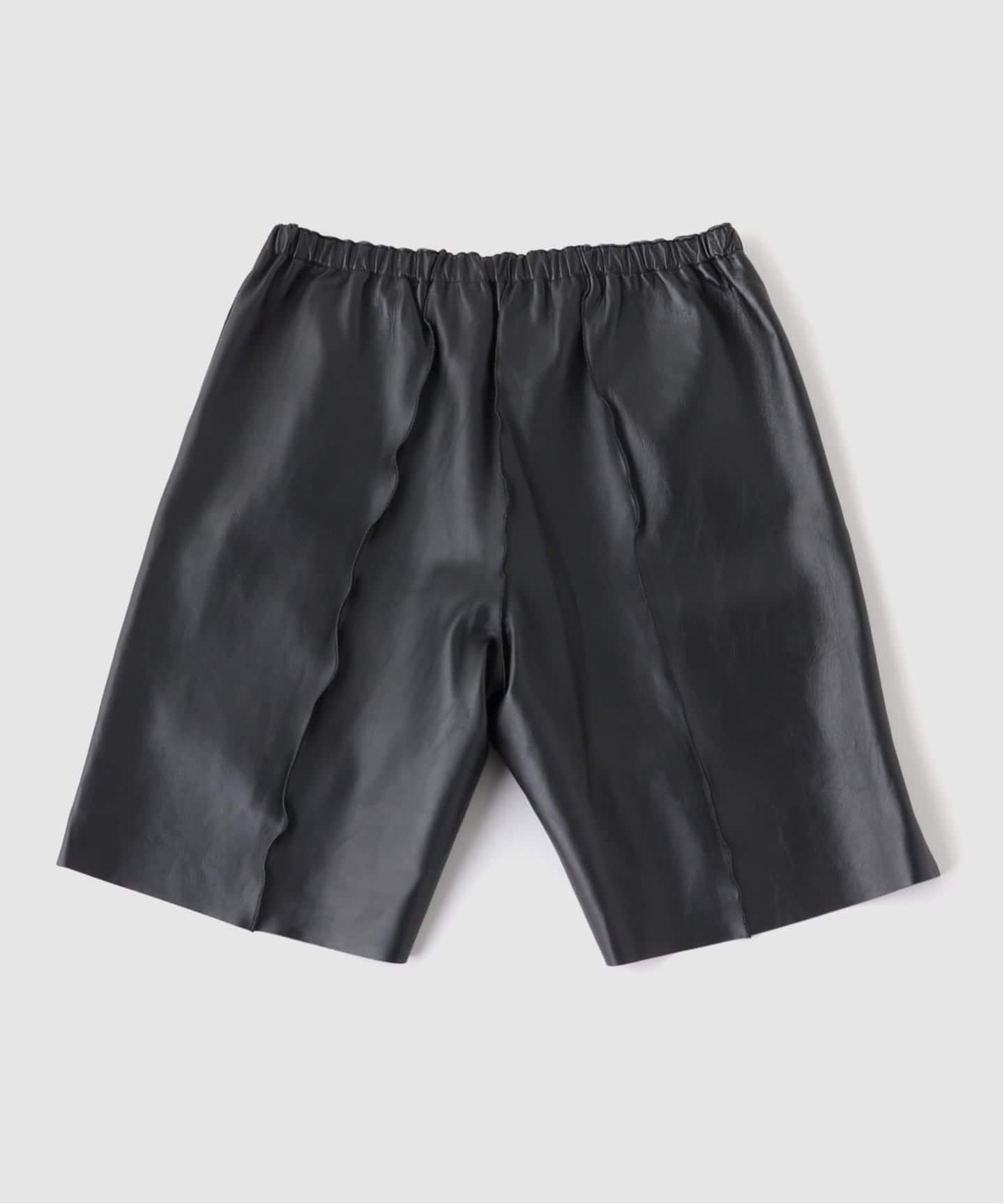CLASS / クラス】LAMBSKIN MAIL PANTS：ラムレザー ショートパンツ