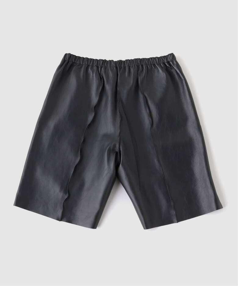 CLASS / クラス】LAMBSKIN MAIL PANTS：ラムレザー ショートパンツ 