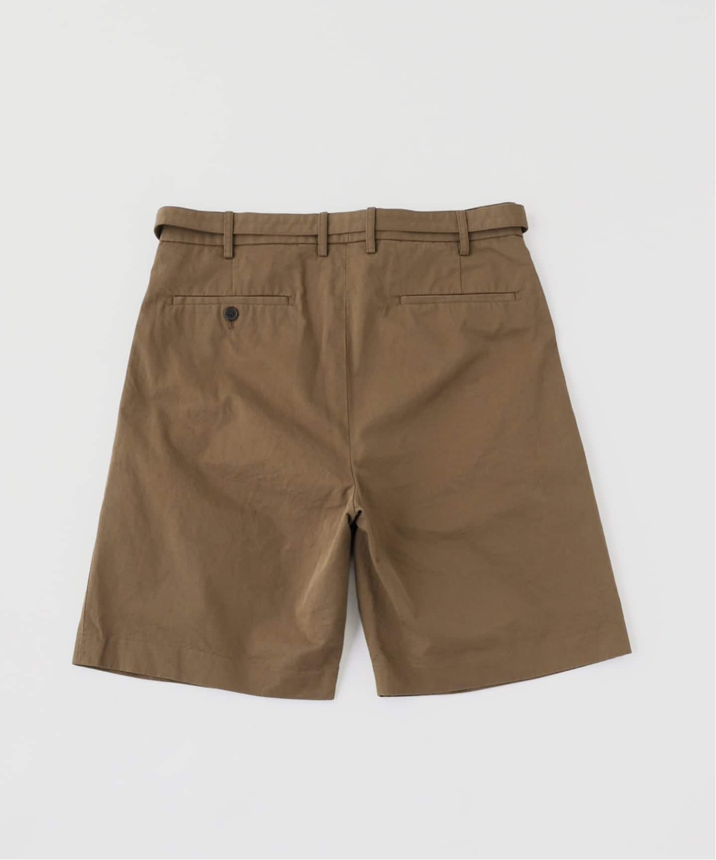 TWILL BELTED 2プリーツ ショーツ（ショート・ハーフパンツ）｜EDIFICE