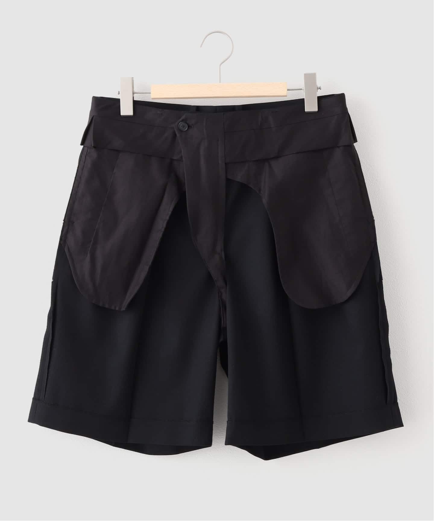 【未使用】25SS AURALEE オーラリー　ウールショートパンツ　黒　4 AURALEE (オーラリー) LIGHT WOOL MAX GABARDINE SHORTS（ショート