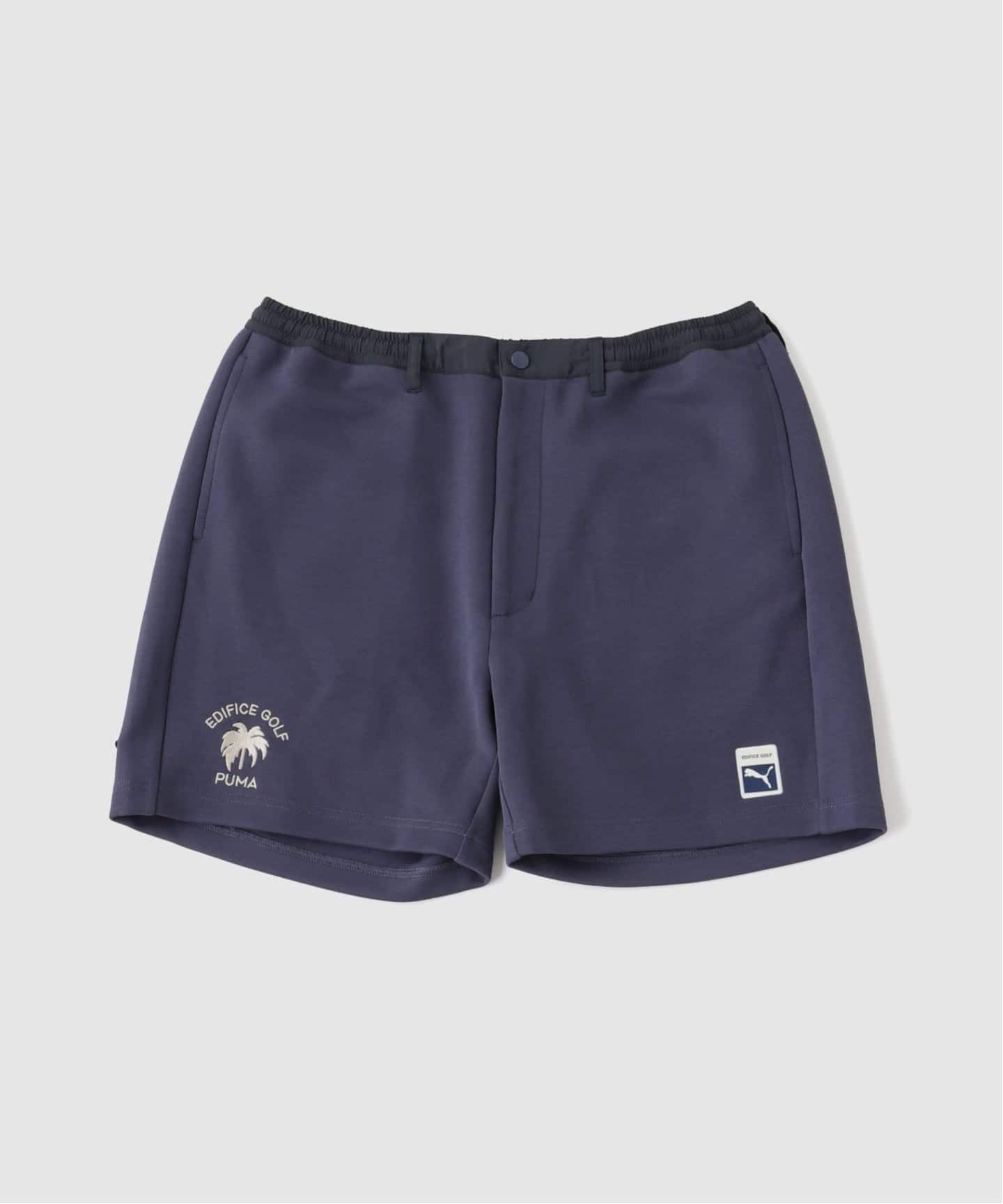 PUMA GOLF/プーマ ゴルフ ハーフパンツ【ネイビー/XL】新品！ PUMA GOLF x EDIFICE GOLF パームロゴショーツ（ショート・ハーフ