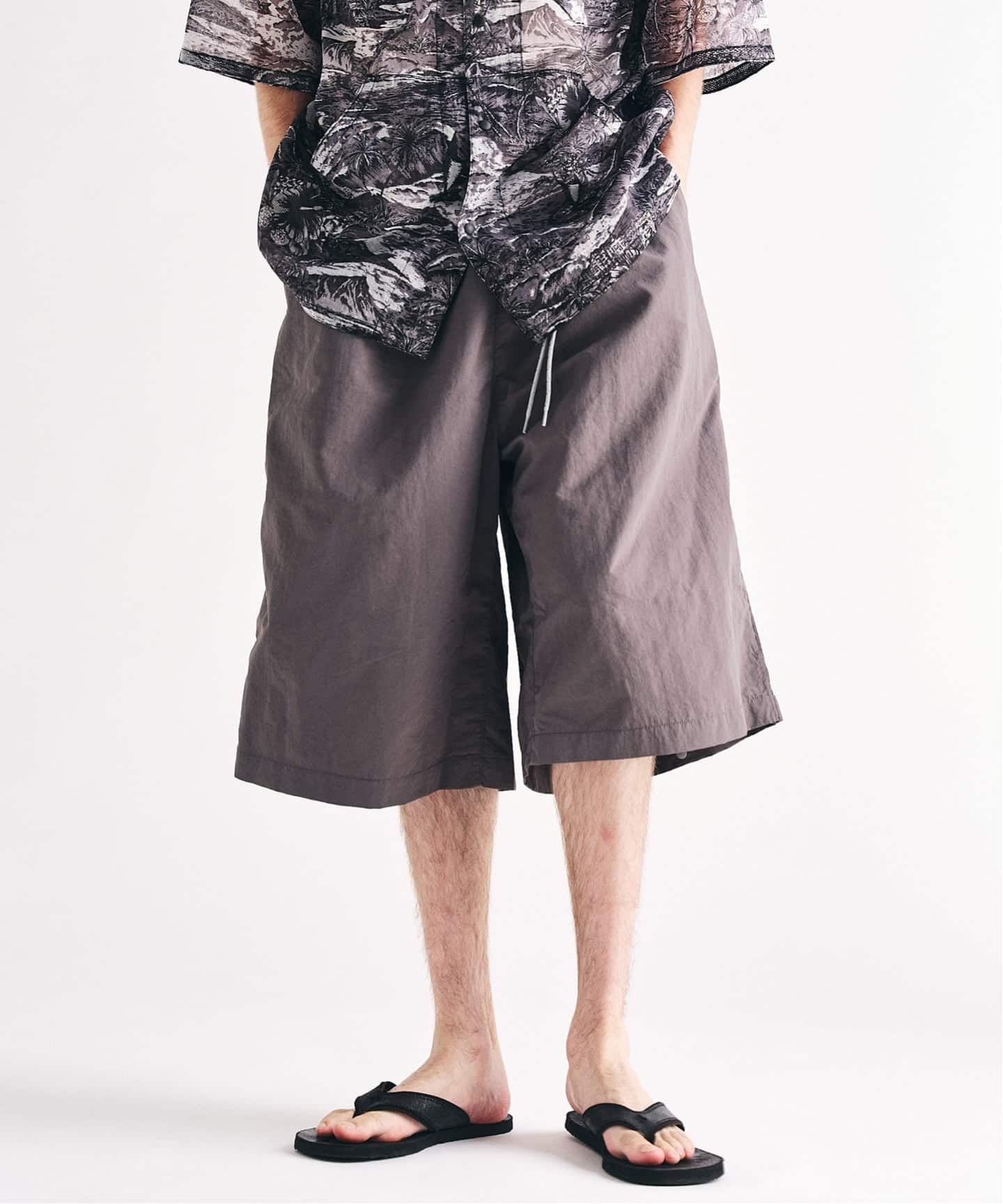 迷迭香 / マンネンロウ 417別注 NYLON HARVEST LOOSE SHORTS（ショート