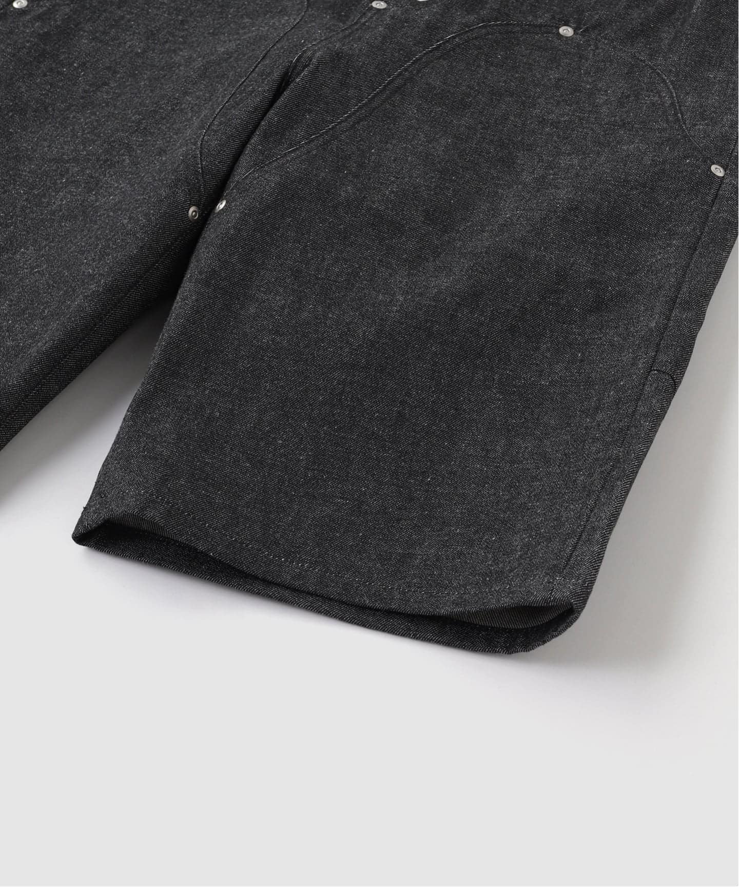 FAF (FAKE AS FLOWERS) / NEWCOMMUNE BAGGY DENIM SHORTS RIGID