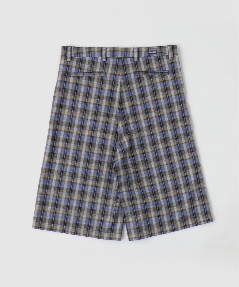 ERL / イーアールエル UNISEX CHECK SHORTS WOVEN（ショート・ハーフ 