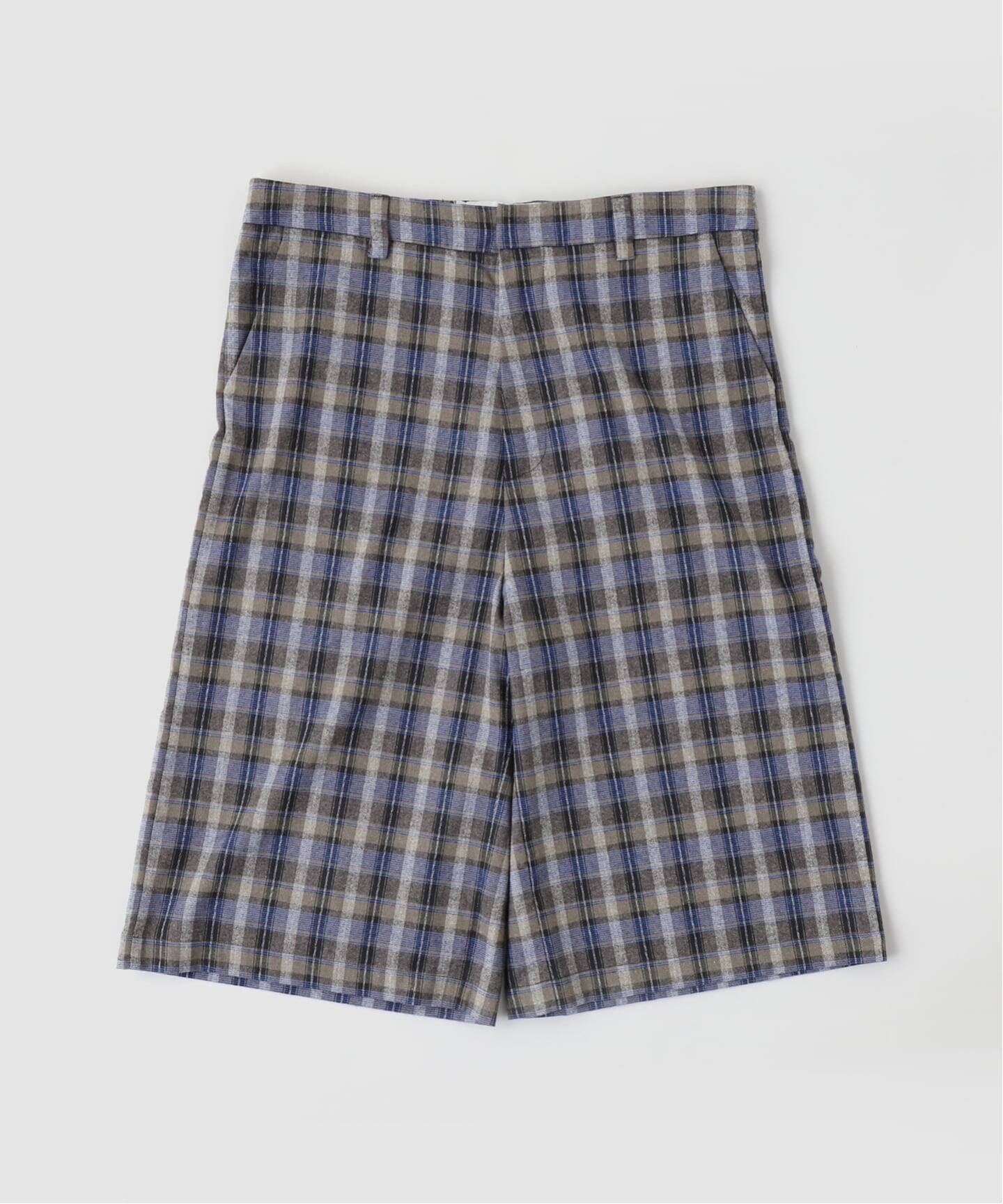 ERL / イーアールエル UNISEX CHECK SHORTS WOVEN（ショート・ハーフ