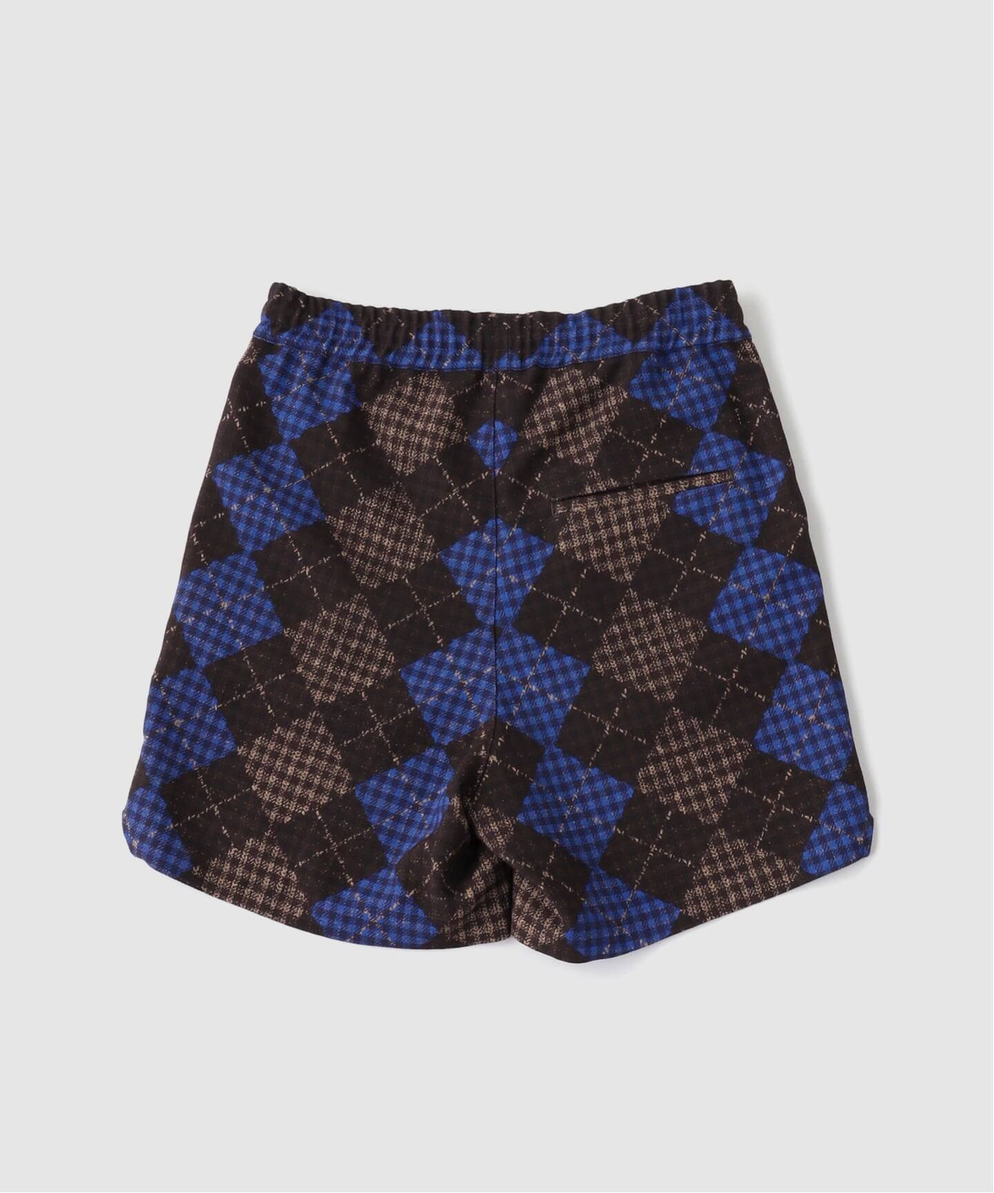 YUKI HASHIMOTO SHORT ハーフパンツ YUKI HASHIMOTO / ユウキハシモト ARGYLE PRINTED SWIM SHORT