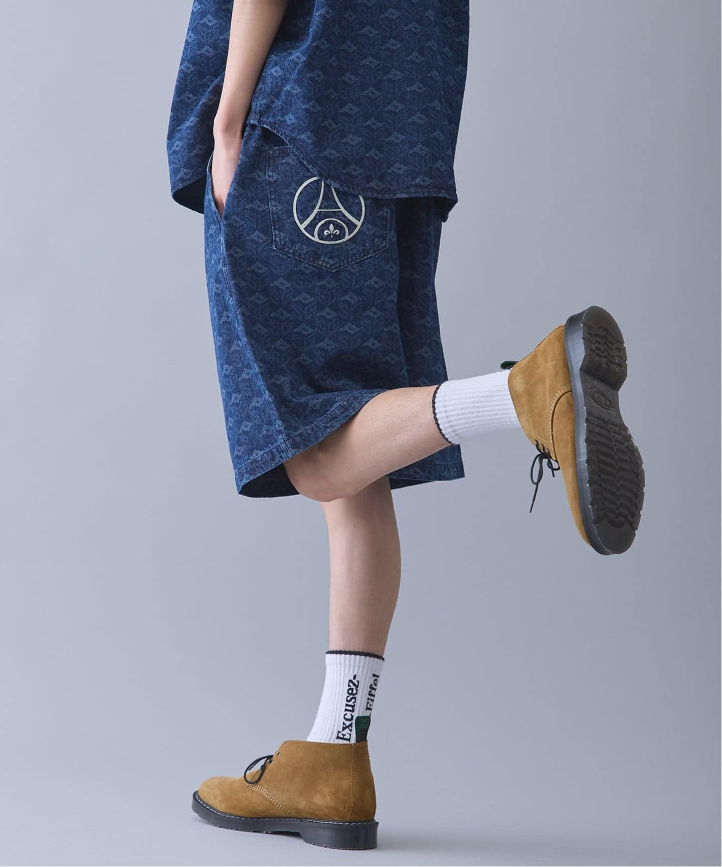 Paris Saint-Germain / パリ・サン＝ジェルマン】 JP Denim Shorts