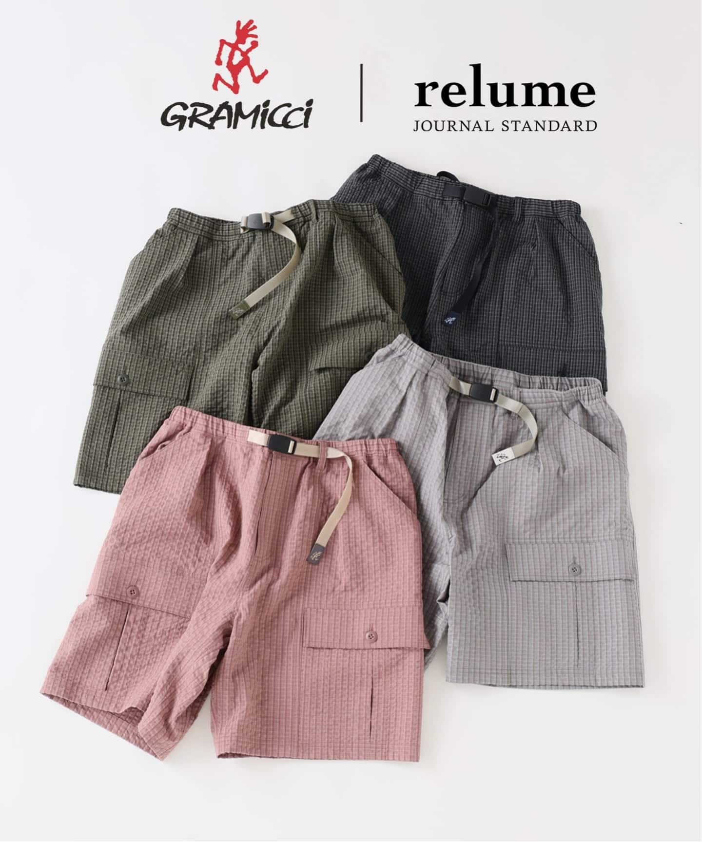 【OLIVE】メッシュ チェック ジム ショーツ Pilgrim Surf+Supply（ピルグリム サーフ+サプライ）【EXCLUSIVE】CAL