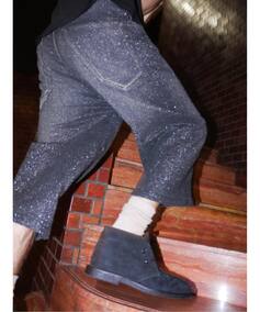 NVRFRGT / ネヴァーフォーゲット GLITTER TWILL 3D TWISTED JORTS