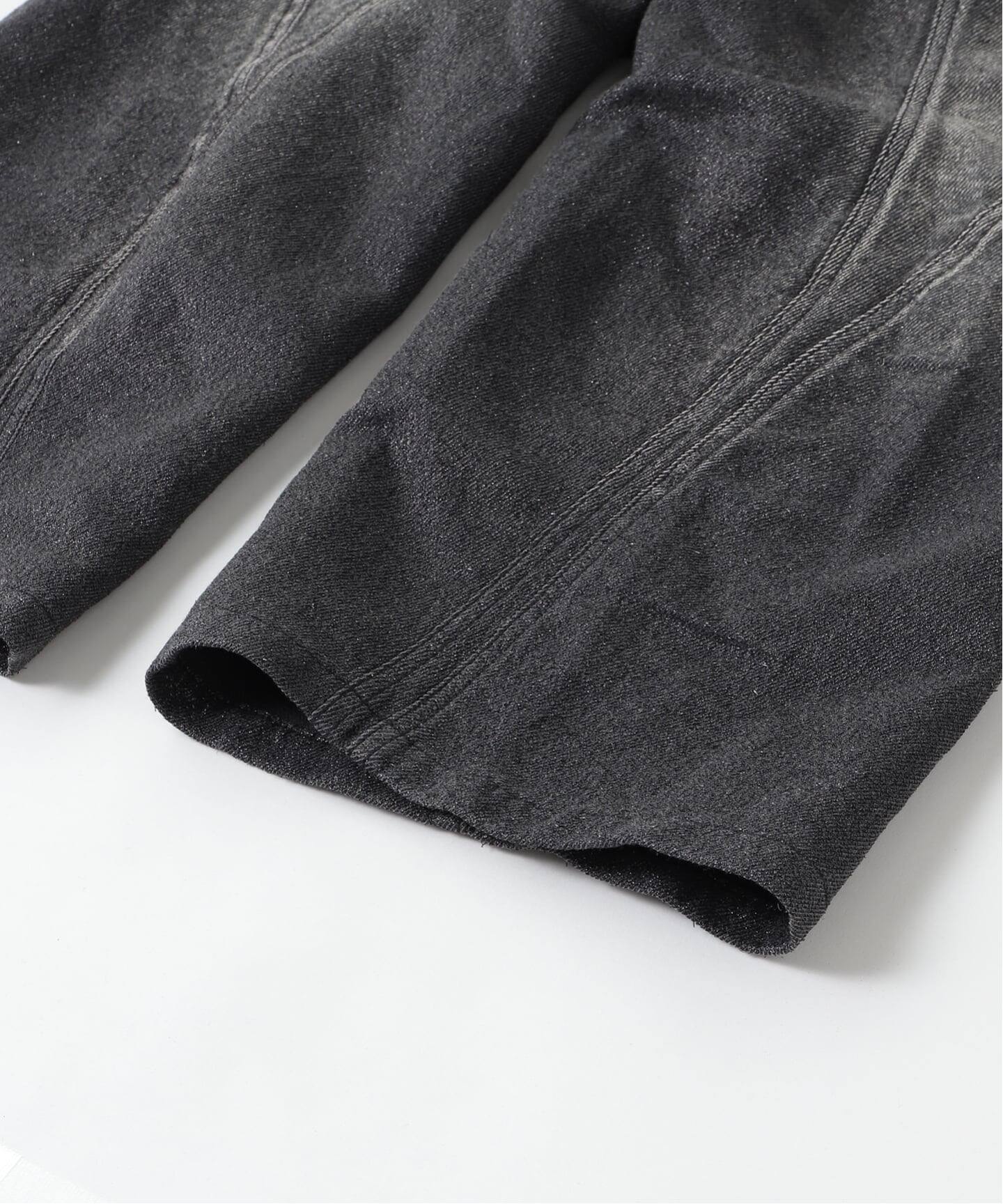 NVRFRGT / ネヴァーフォーゲット GLITTER TWILL 3D TWISTED JORTS