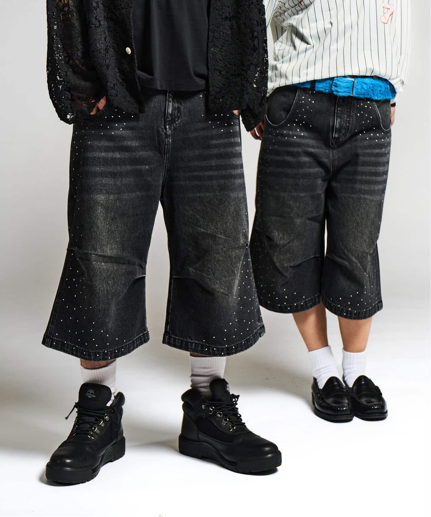 ラインストーン デニムショーツ / J Rhine Stone Denim Shorts