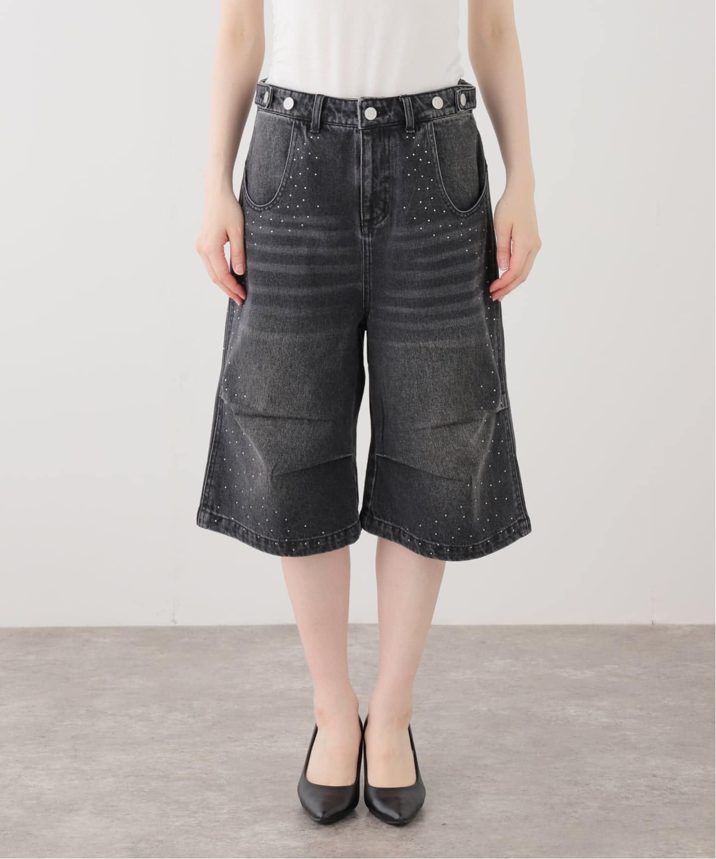 ラインストーン デニムショーツ / J Rhine Stone Denim Shorts