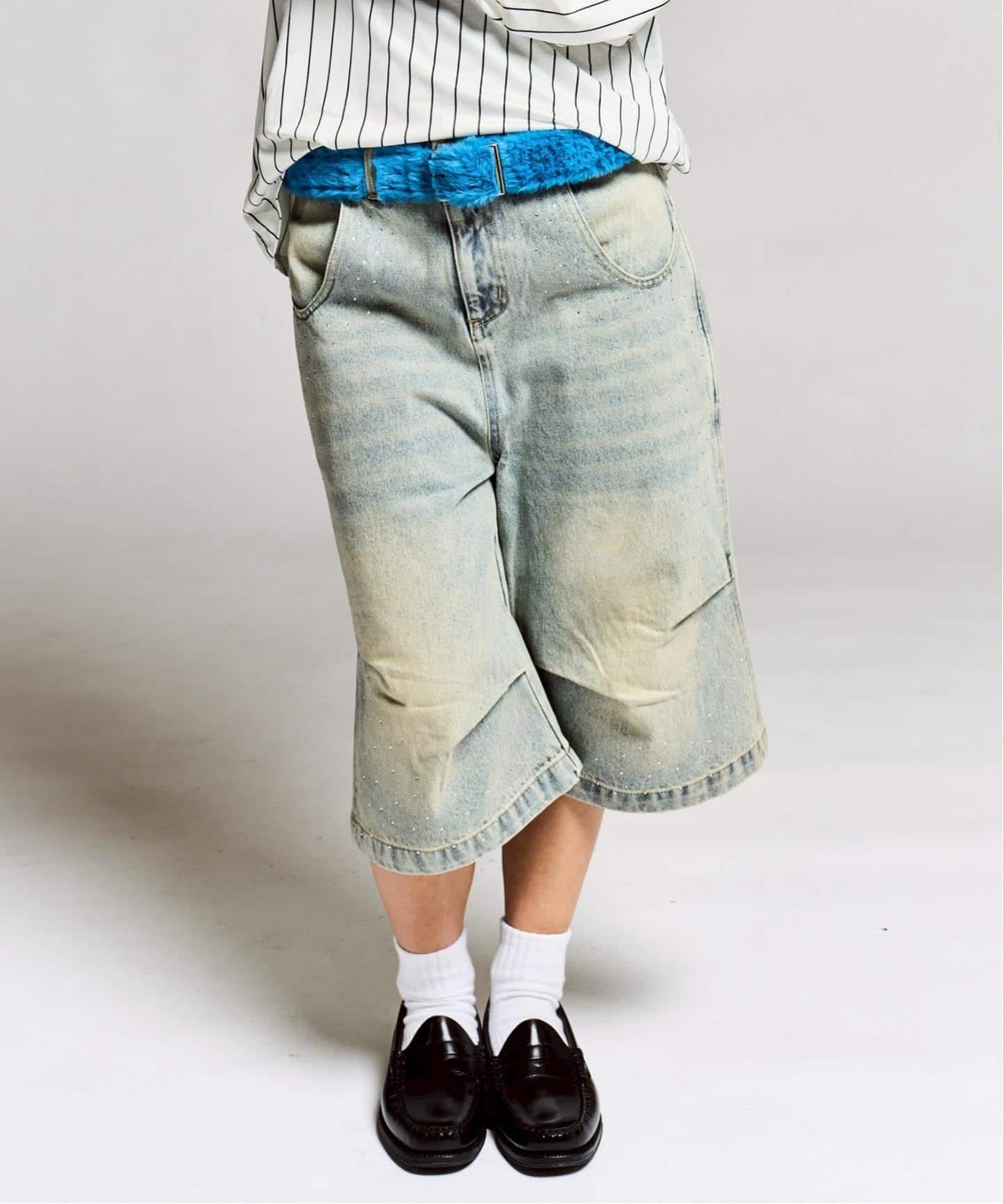 ラインストーン デニムショーツ / J Rhine Stone Denim Shortsの