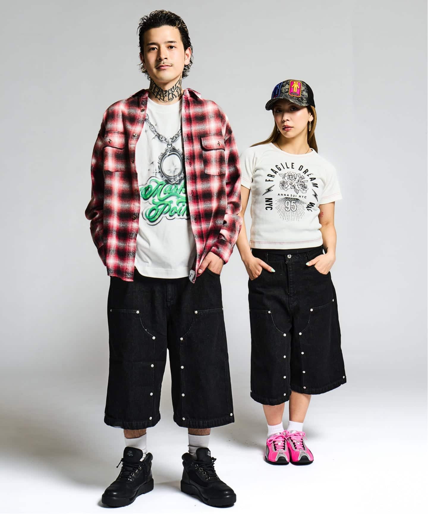 【大幅セール中】ジョイントワークス　デニム　ブラック ダブル ウエストデニムパンツ / J Double Waist Denim Pants（ショート
