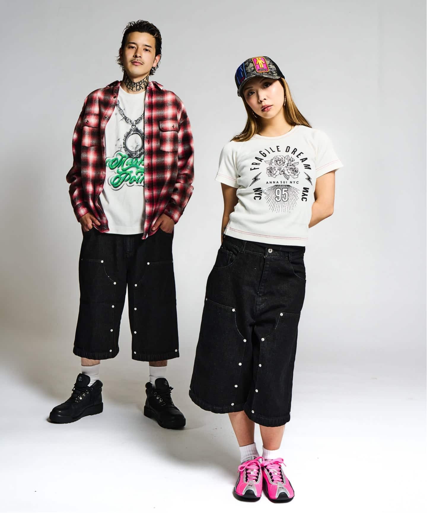 【大幅セール中】ジョイントワークス　デニム　ブラック ダブル ウエストデニムパンツ / J Double Waist Denim Pants（ショート