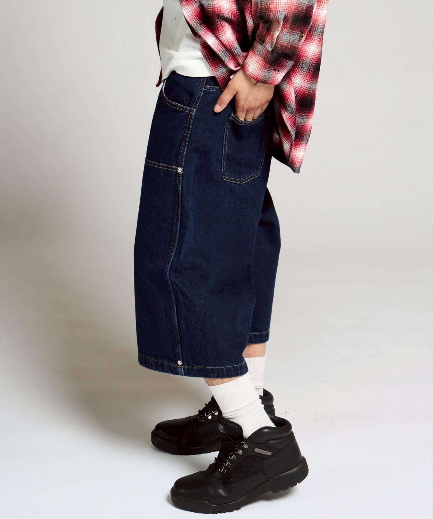 【大幅セール中】ジョイントワークス　デニム　ブラック ダブル ウエストデニムパンツ / J Double Waist Denim Pants（ショート