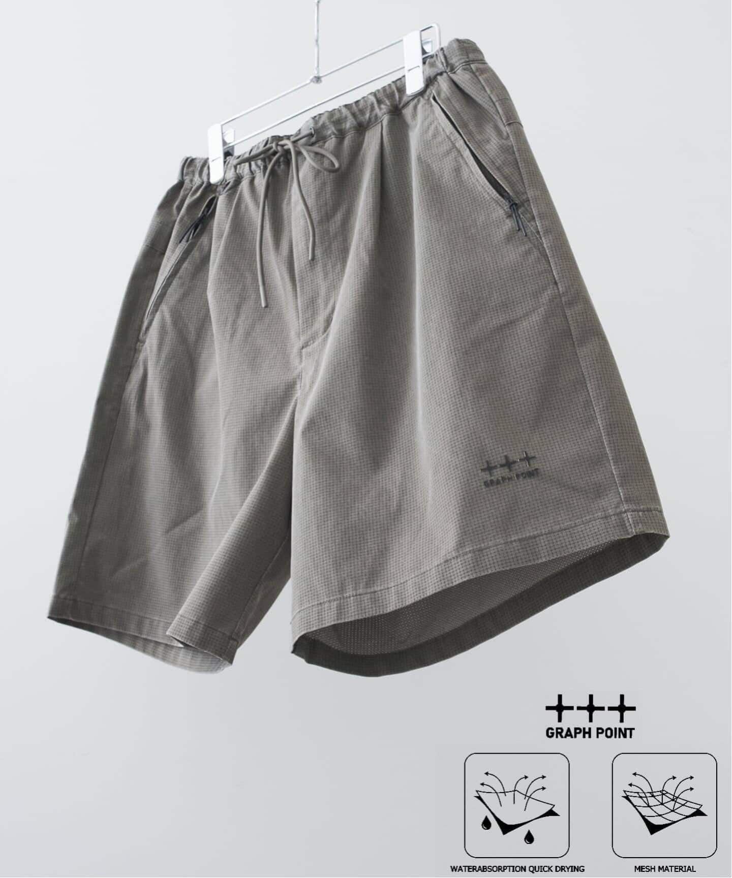 吸水速乾＆高通気性＆セットアップ着用可】FADE GRAPH POINT SHORTS