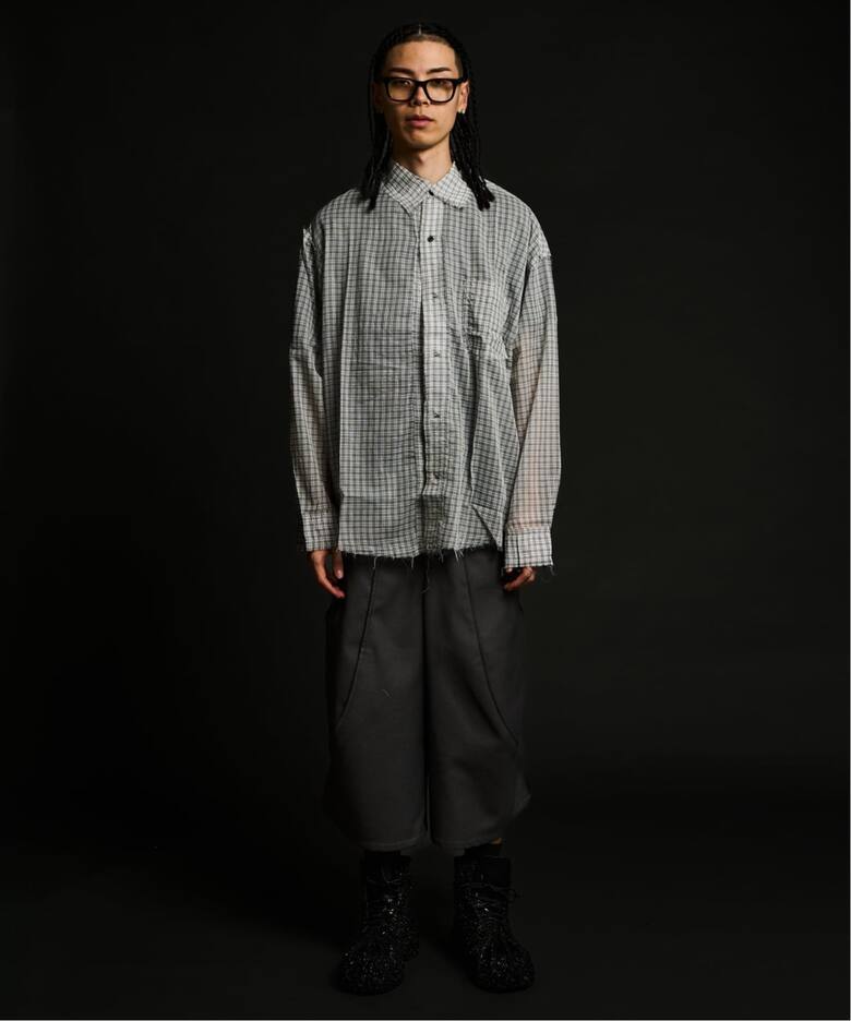 GOAT ESSENCE / ゴートエッセンス TUCK CURVE WIDE SHORTS（ショート 
