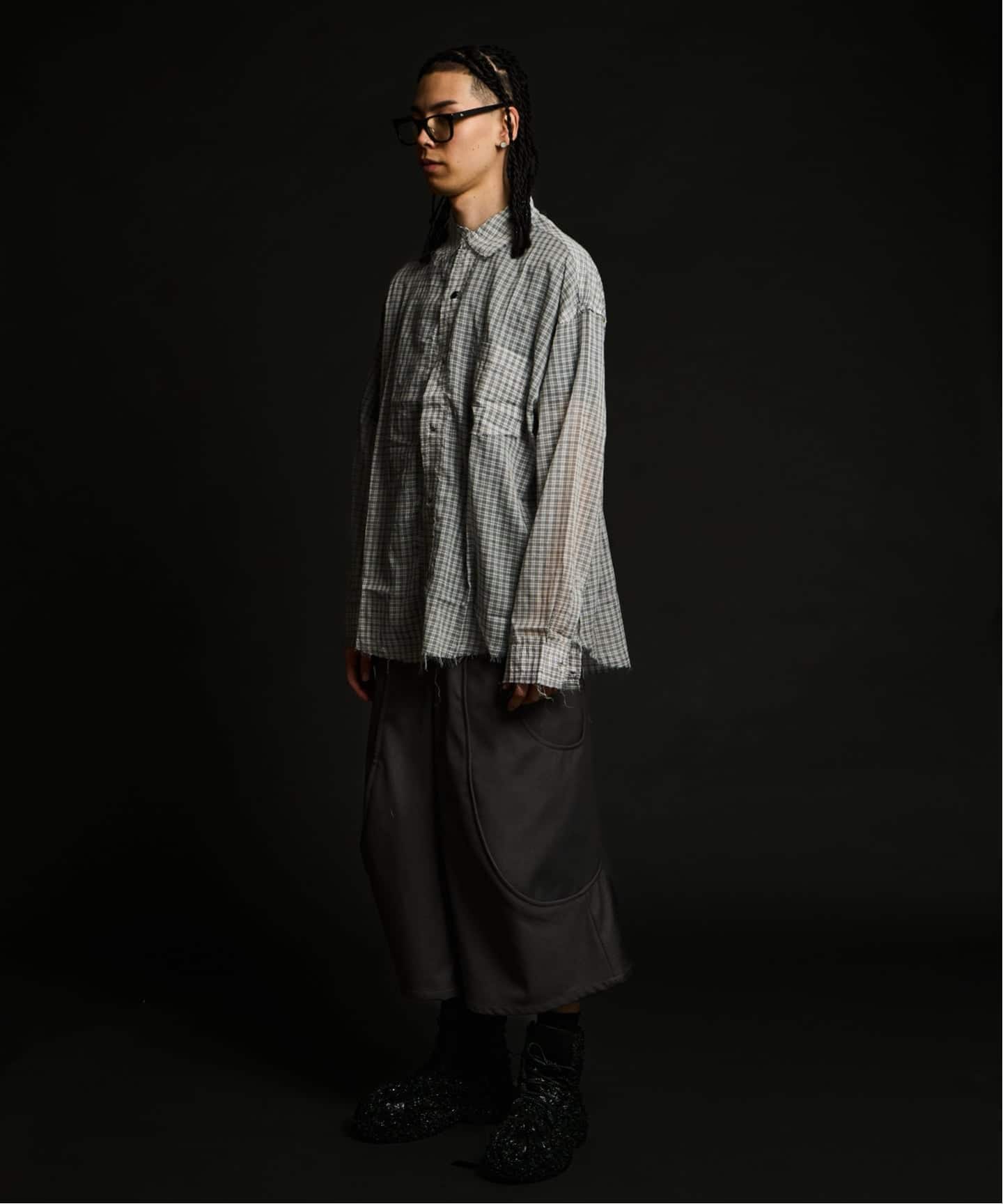 GOAT ESSENCE / ゴートエッセンス TUCK CURVE WIDE SHORTS(ショート GOAT ESSENCE / ゴートエッセンス TUCK CURVE WIDE SHORTS(ショート