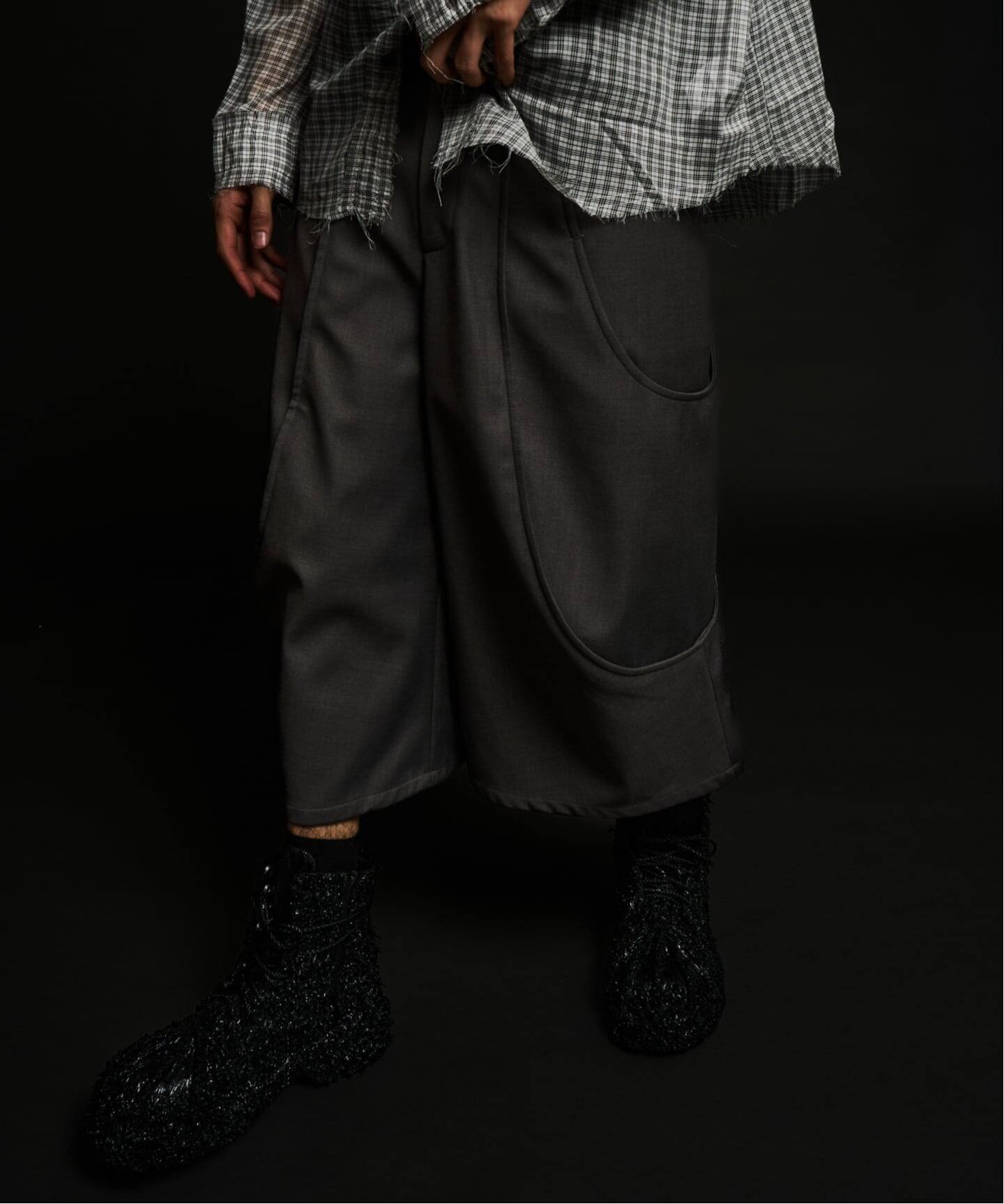 GOAT ESSENCE / ゴートエッセンス TUCK CURVE WIDE SHORTS（ショート
