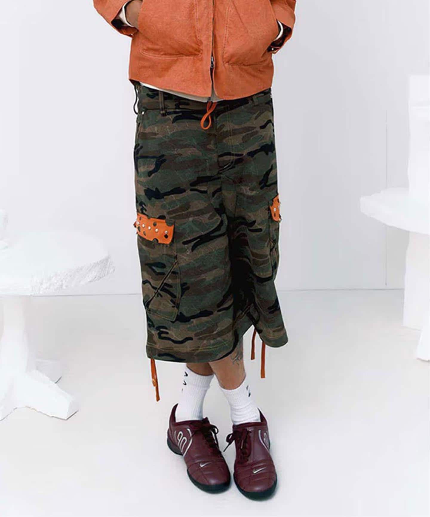 PLATEAU STUDIO / プラトースタジオ Camo sweat shorts（ショート