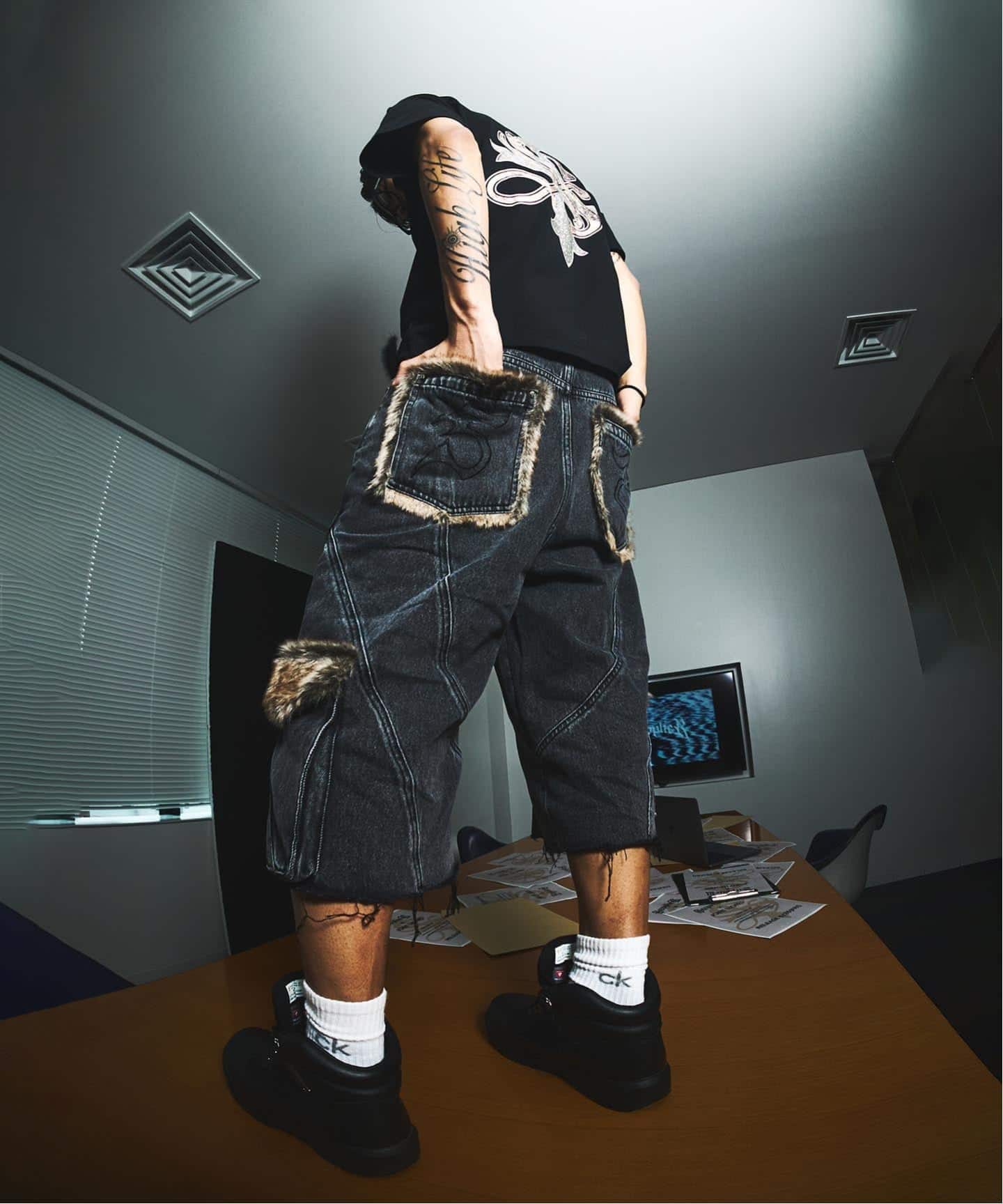 SUPPLIER 別注 Fur SWITCHING BAGGY Shorts（ショート・ハーフパンツ