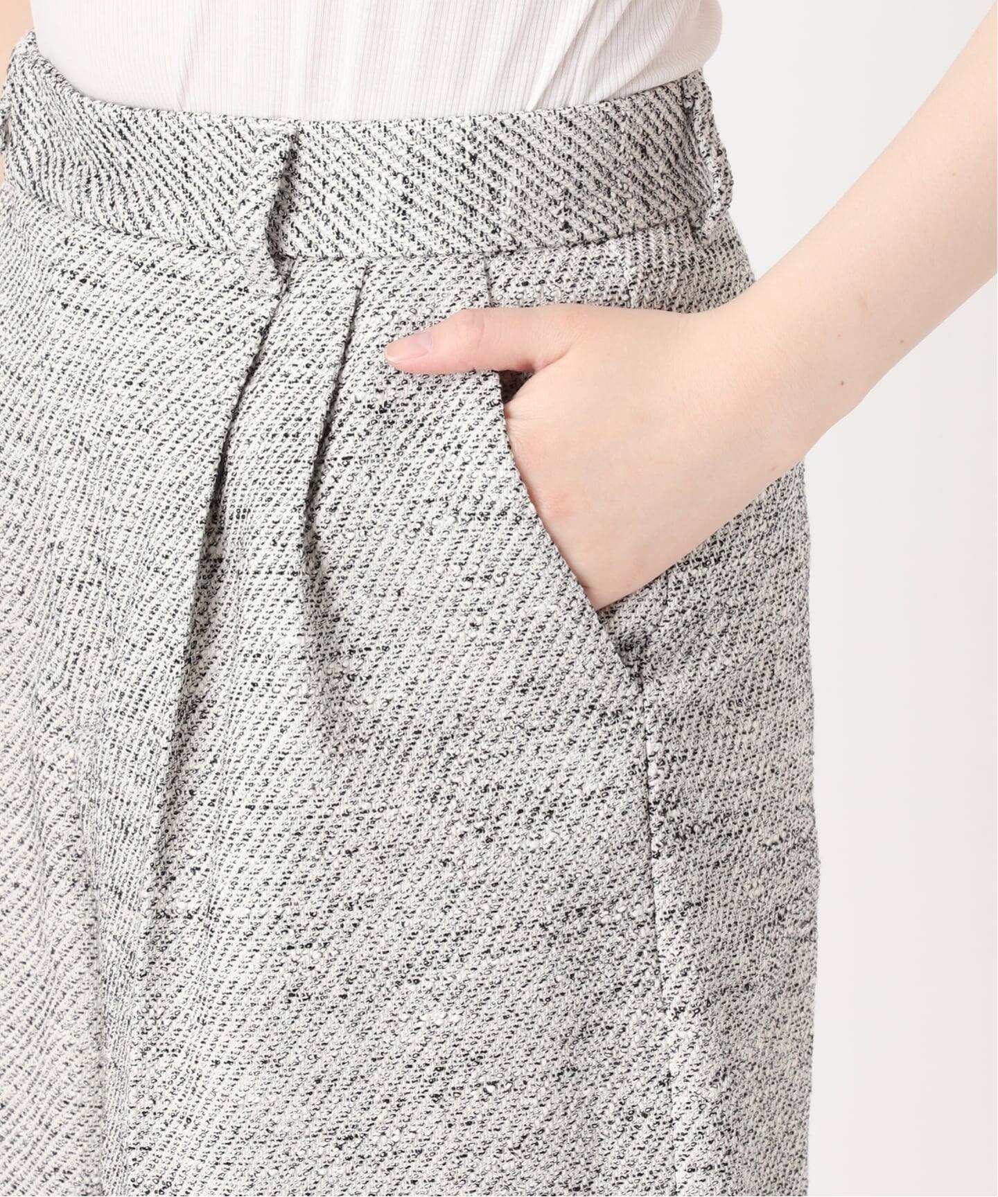 ミックスツイードフレアショートパンツ（ショート・ハーフパンツ