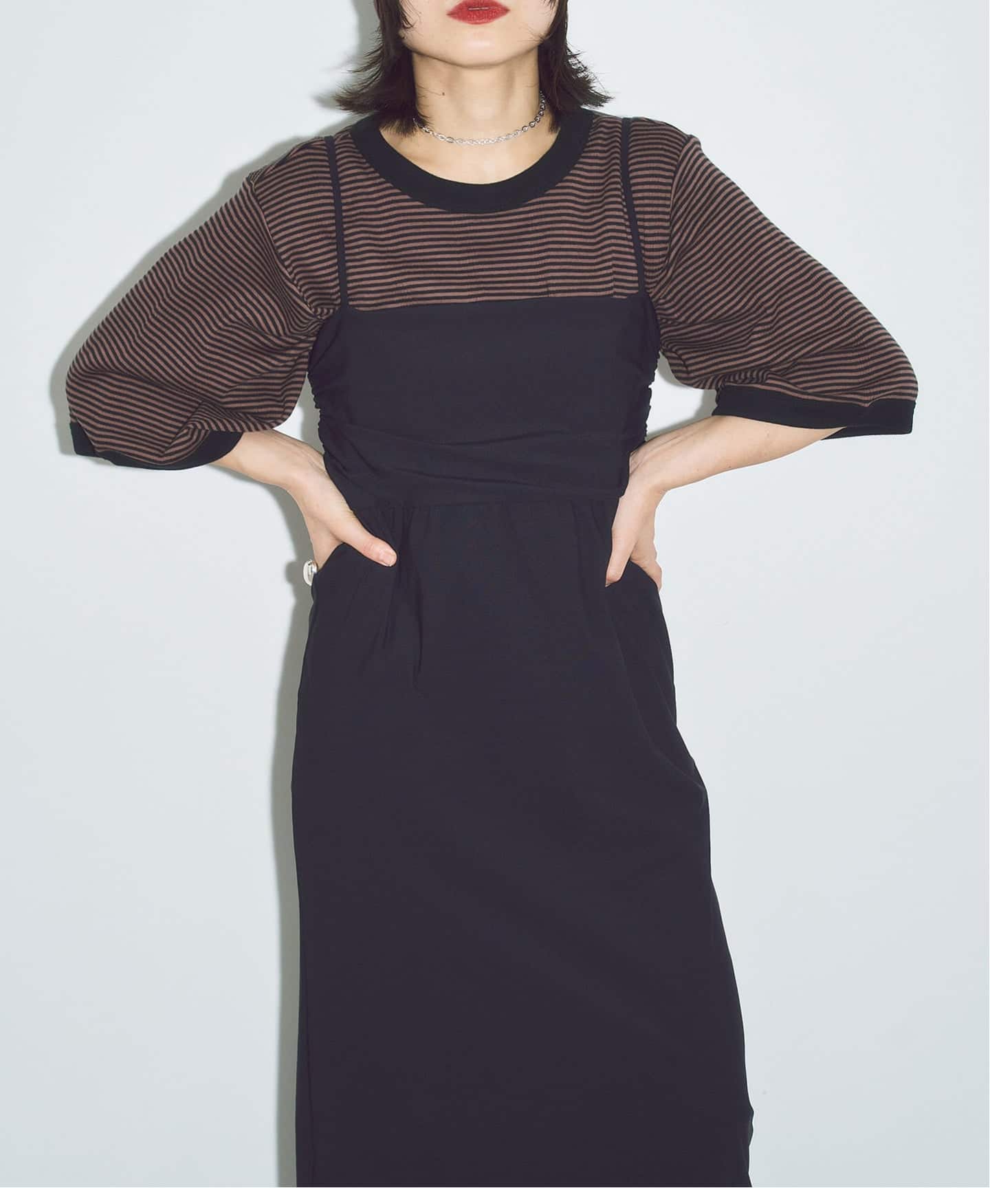 2WAY CAMI DRESS：ワンピース　ブラック38 追加2》2WAY CAMI DRESS：ワンピース（ワンピース）｜CITYSHOP（シティ