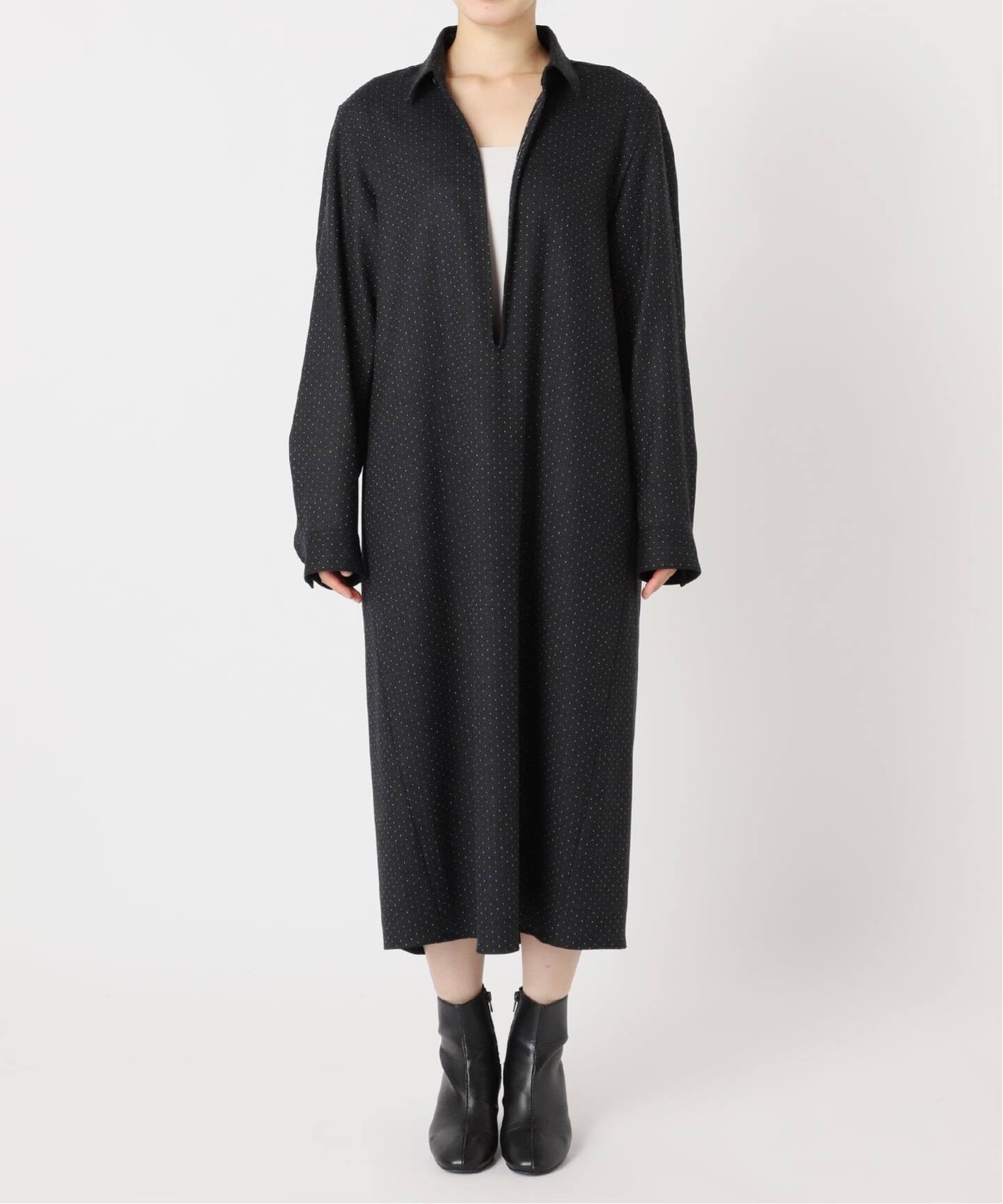 予約》WOOL DOT SKIPPER DRESS：ワンピース（ワンピース）｜CITYSHOP