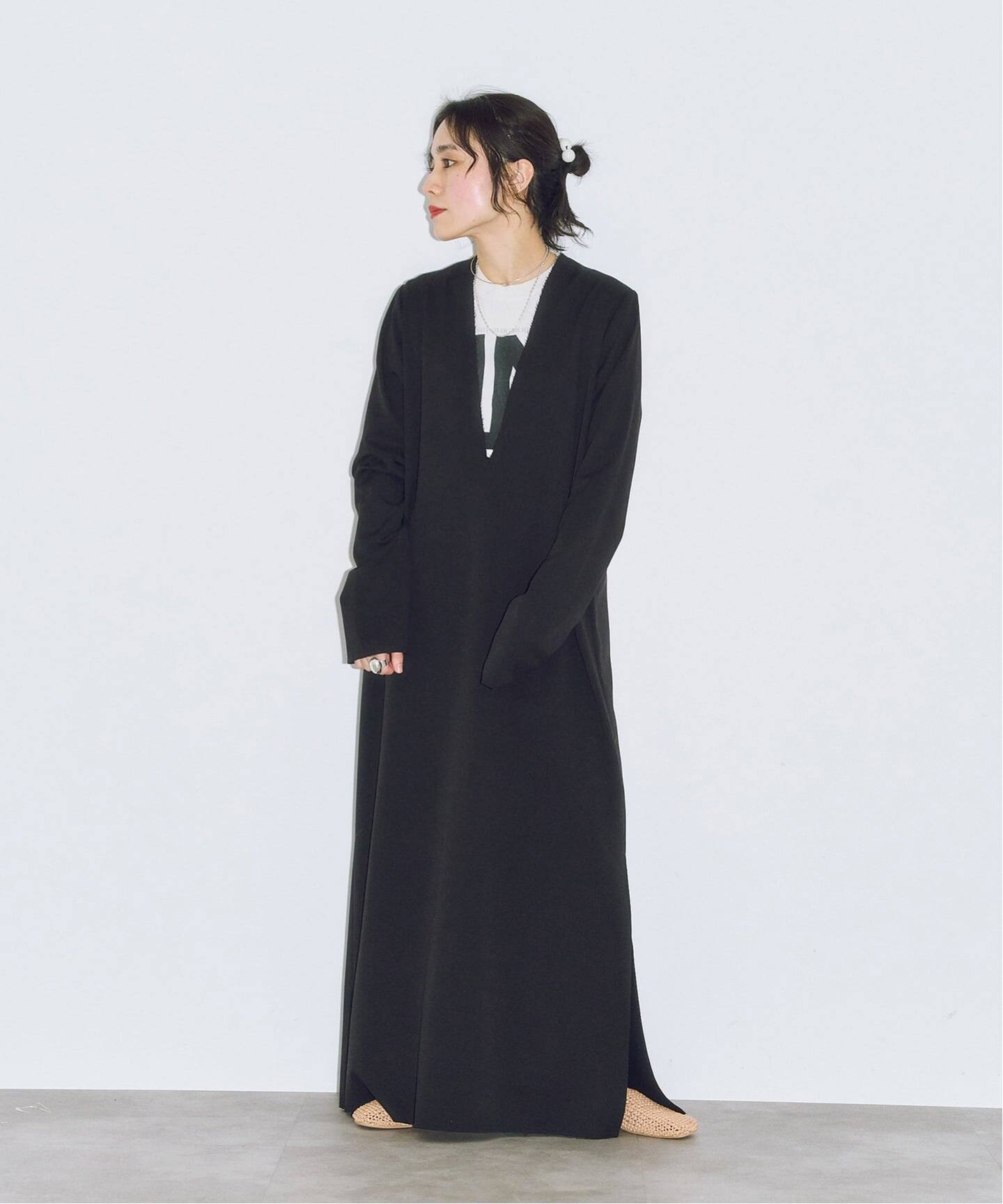 タグ付き【CITYSHOP】NY MAXI DRESS：ワンピース Vネック V NECK LEAN DRESS：ワンピース（ワンピース）｜CITYSHOP（シティ