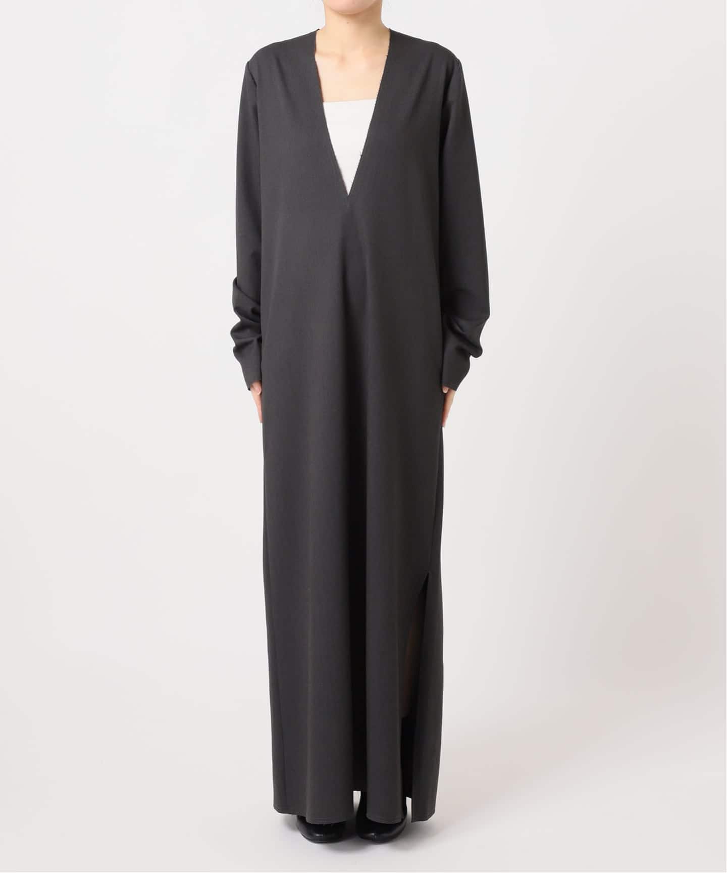 city shop V NECK LEAN DRESS ワンピース 38 V NECK LEAN DRESS：ワンピース（ワンピース）｜CITYSHOP（シティ