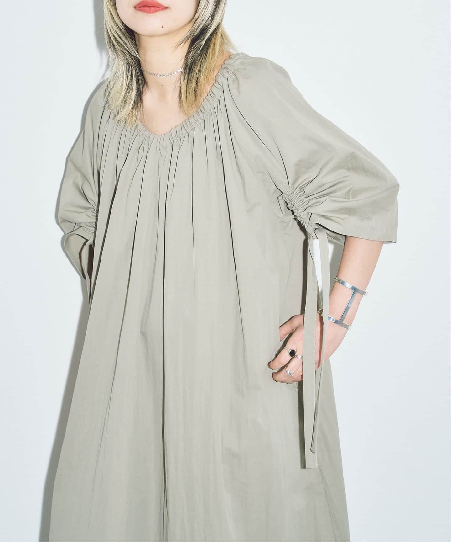 予約》GATHER SLEEVE DRESS：ワンピース（ワンピース）｜CITYSHOP
