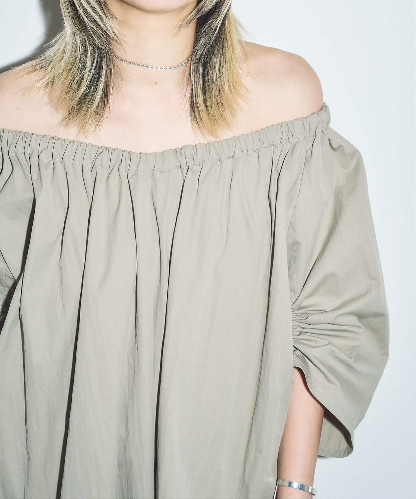 予約》GATHER SLEEVE DRESS：ワンピース（ワンピース）｜CITYSHOP