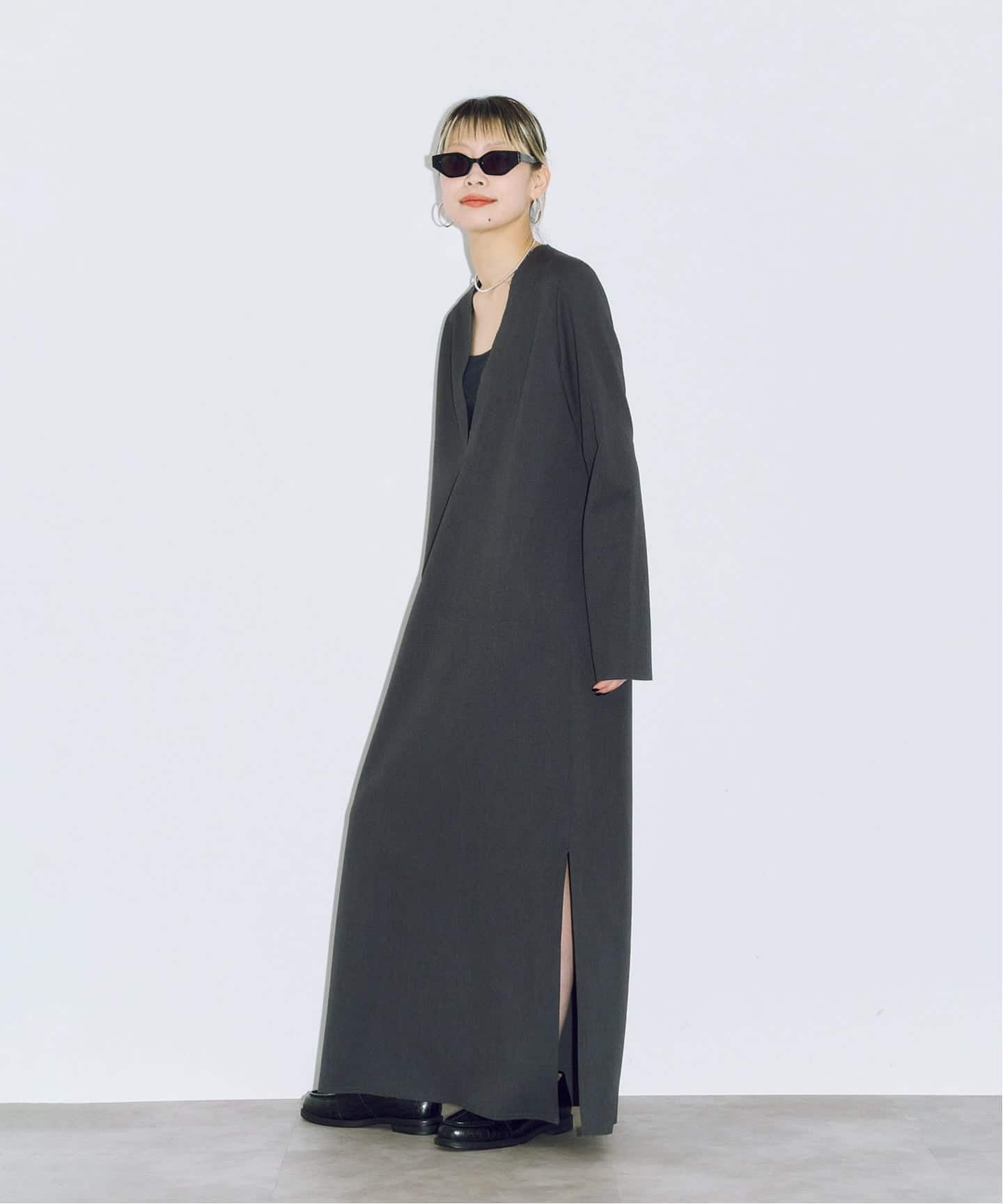 タグ付き【CITYSHOP】NY MAXI DRESS：ワンピース Vネック 追加2》V NECK LEAN DRESS：ワンピース（ワンピース）｜CITYSHOP