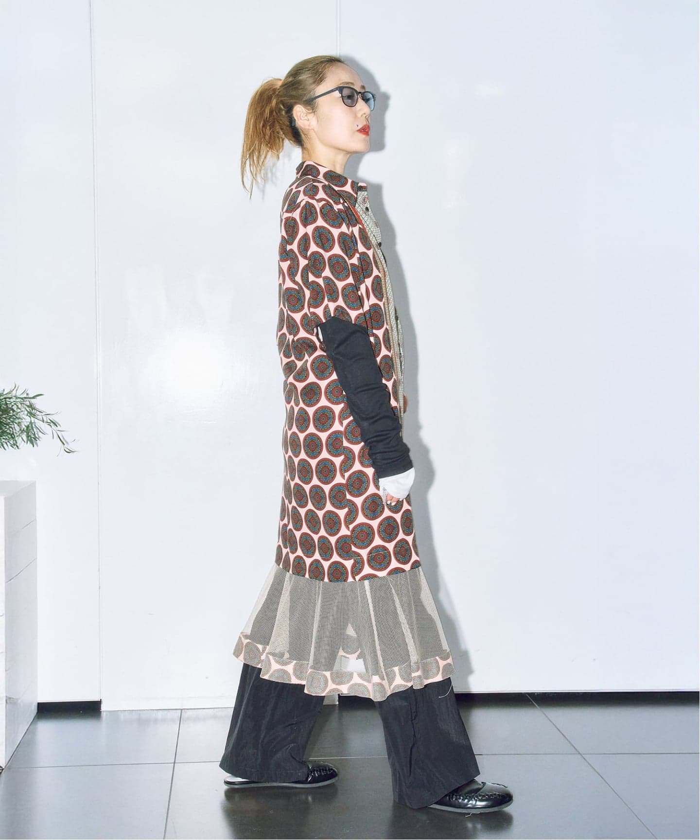 TOGA PULLA INNER PRINT DRESS TZ261-FH963：ワンピース（ワンピース