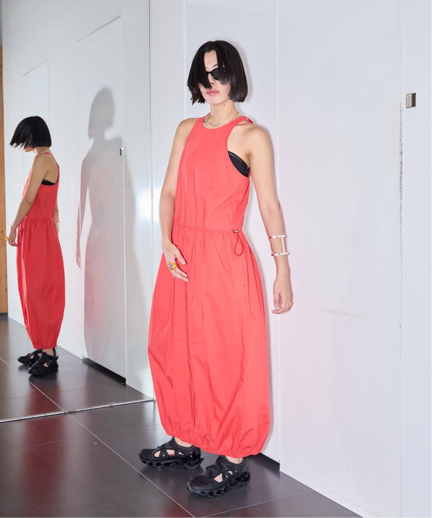SAYAKA DAVIS BALLON TANK DRESS WDR22-OCP：ワンピース（ワンピース