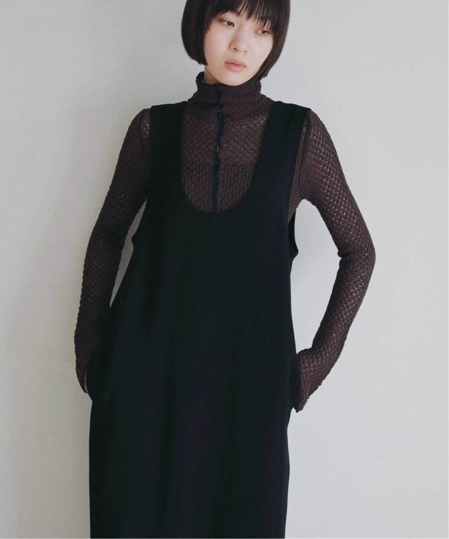 【新品タグ】anuke Uneck Loose Onepiece【ネイビー38】 anuke Uneck Loose Onepiece（ワンピース）｜BOICE FROM BAYCREW'S