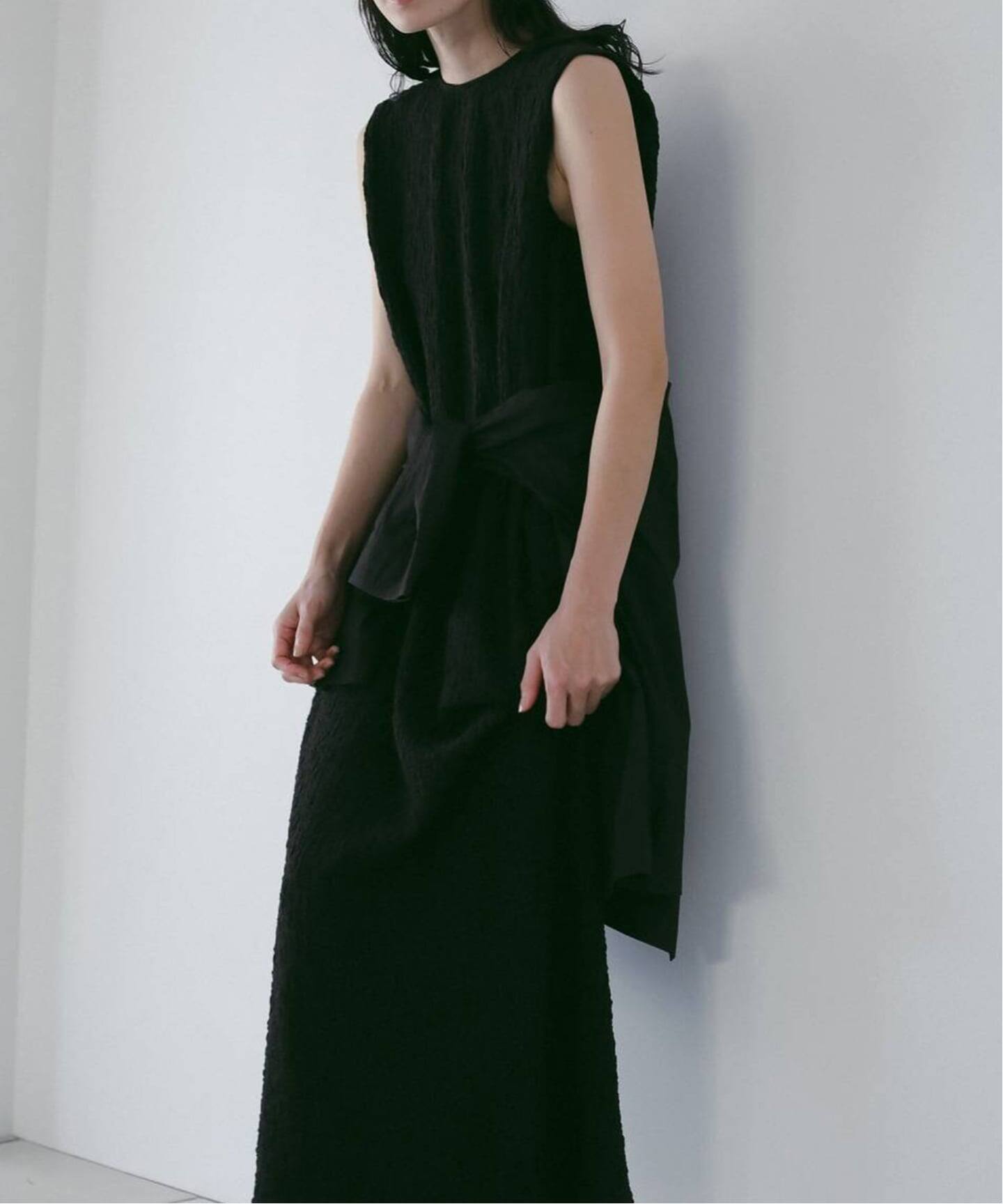anuke Sleeveless Shirring Onepiece（ワンピース）｜BOICE FROM