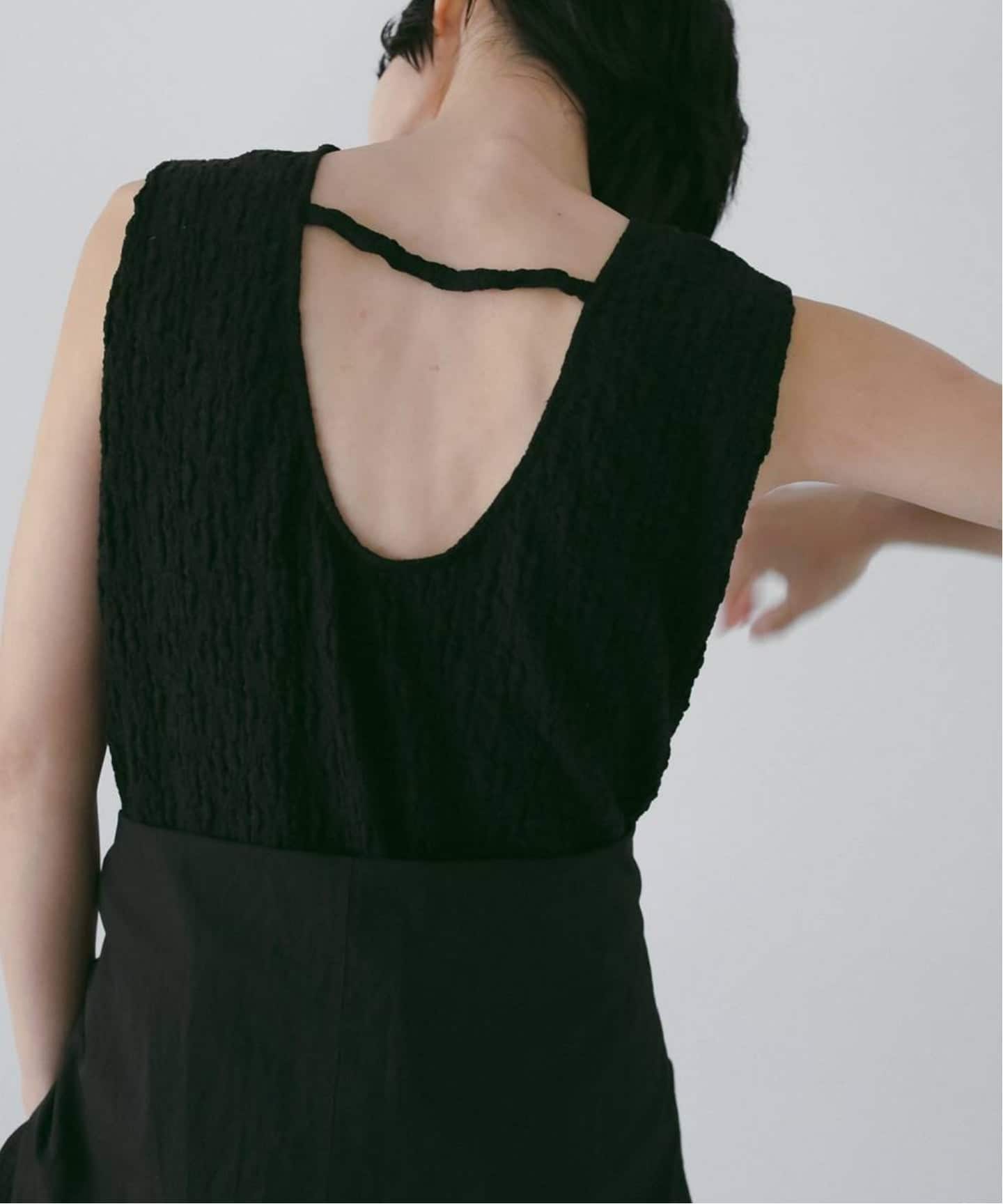 anuke Sleeveless Shirring Onepiece（ワンピース）｜BOICE FROM