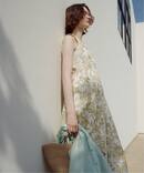 《予約》【洗える】フルーツジュイプリントワンピース