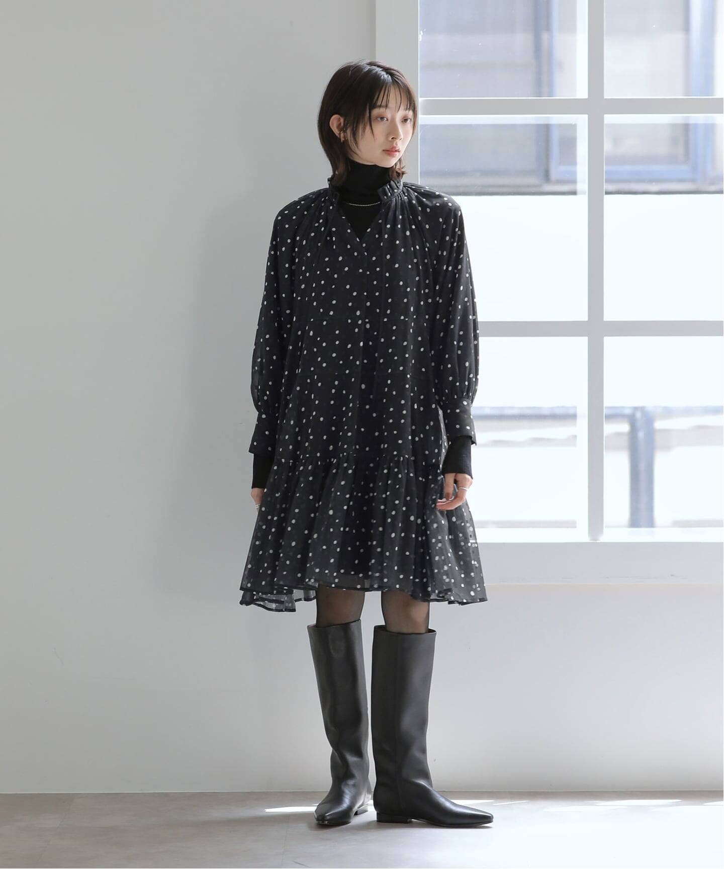 予約》【洗える】プリンテッドミニワンピース（ワンピース）｜La 