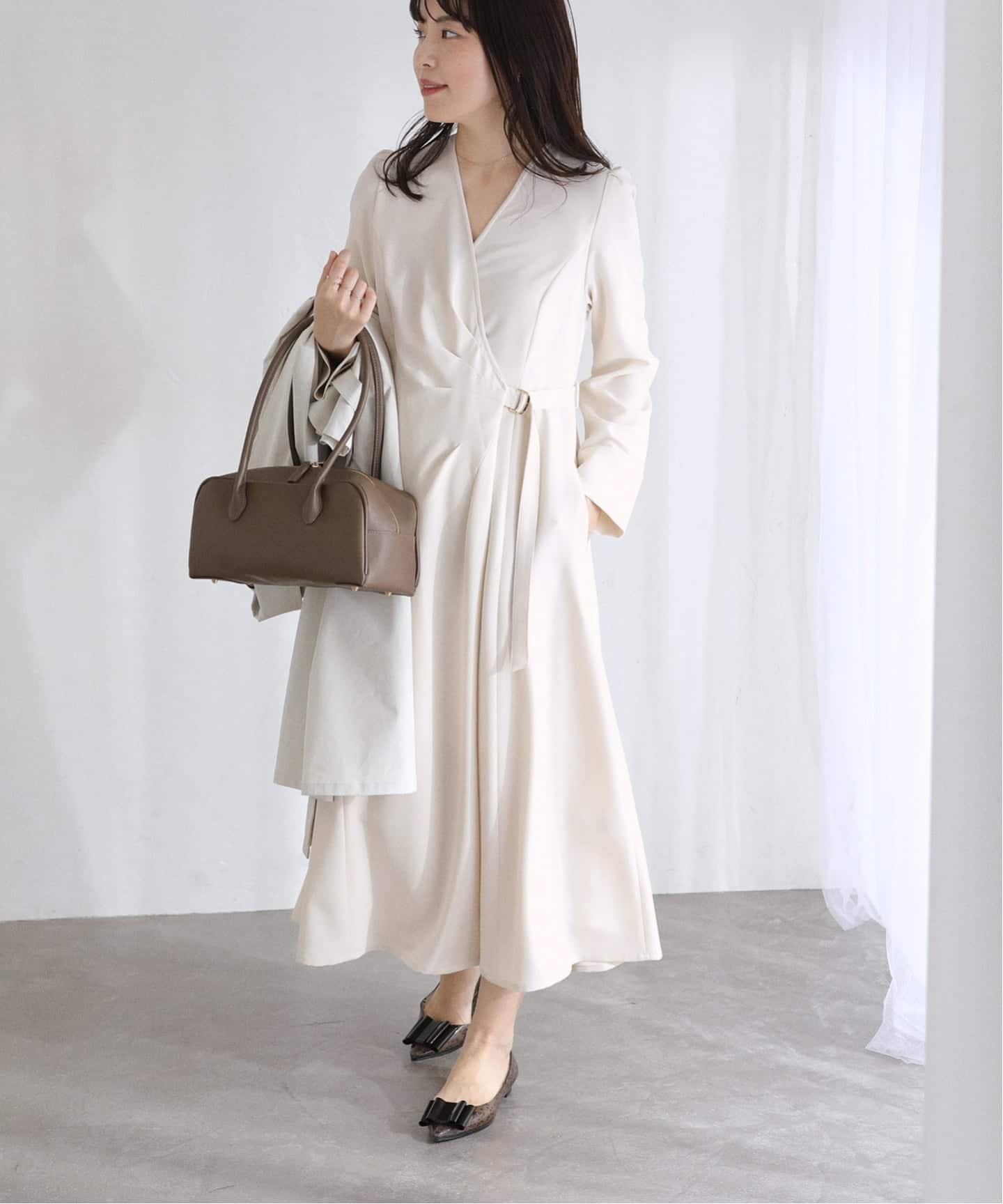 洗える】カシュクールワンピース（ワンピース）｜La Totalite（ラ