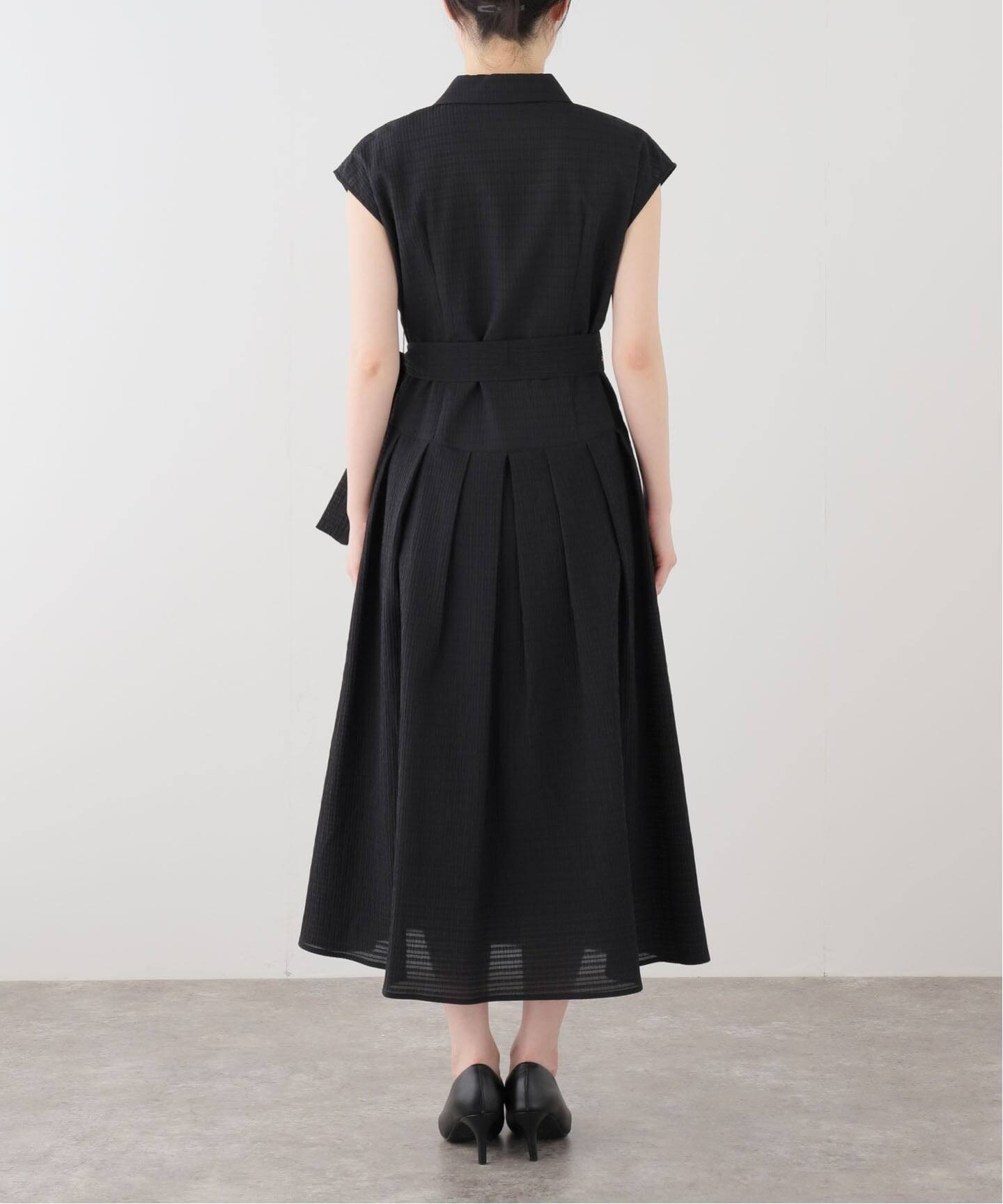 美品　袖なしララドール　ブラック　95 3Ｌ 洗える】2WAYジレワンピース（ワンピース）｜La Totalite（ラ