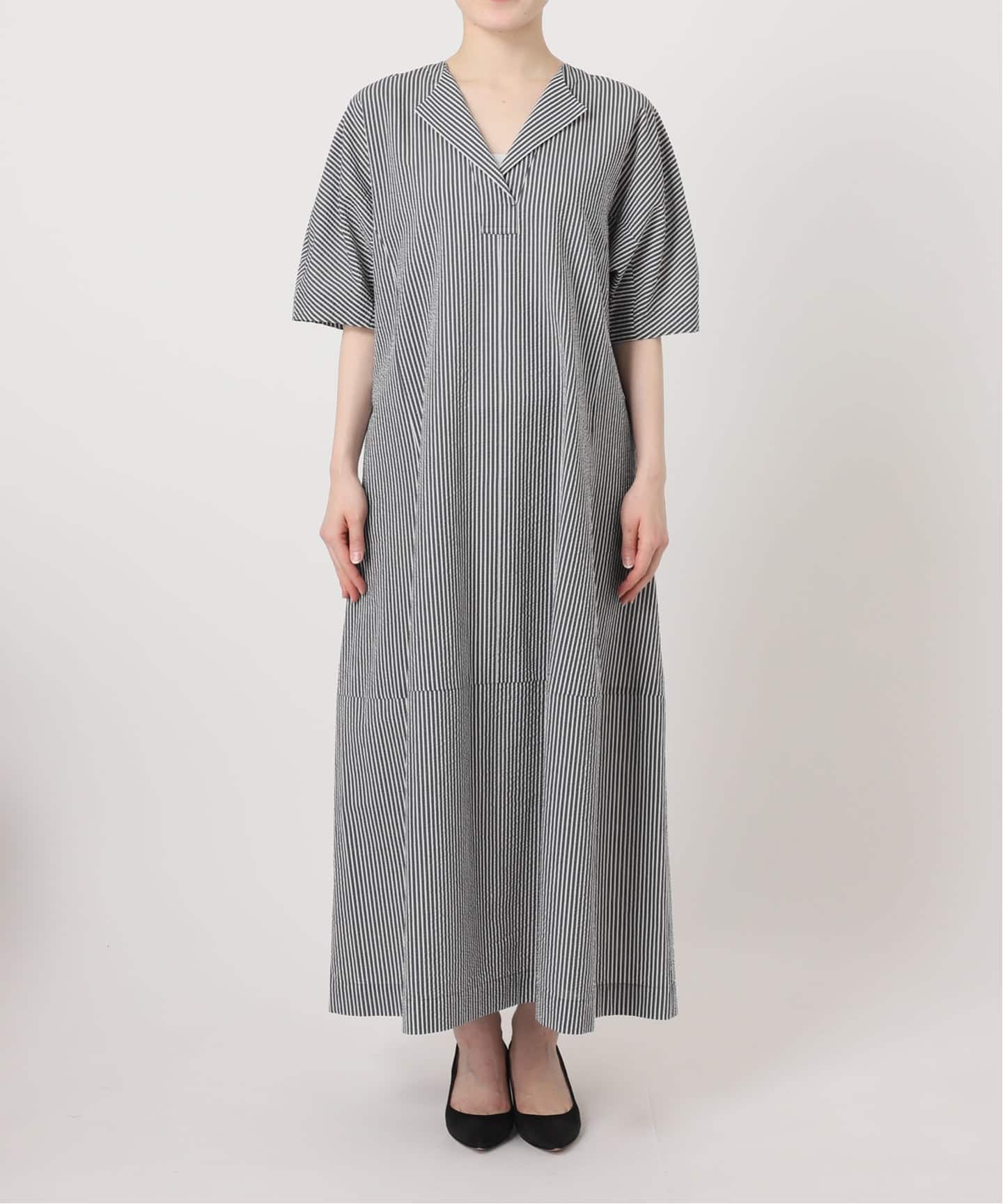 【美品】スピックアンドスパンコットンナイロンパフスリーブワンピース 定価2,5万 パフスリーブサッカードレス（ワンピース）｜Spick & Span（スピック