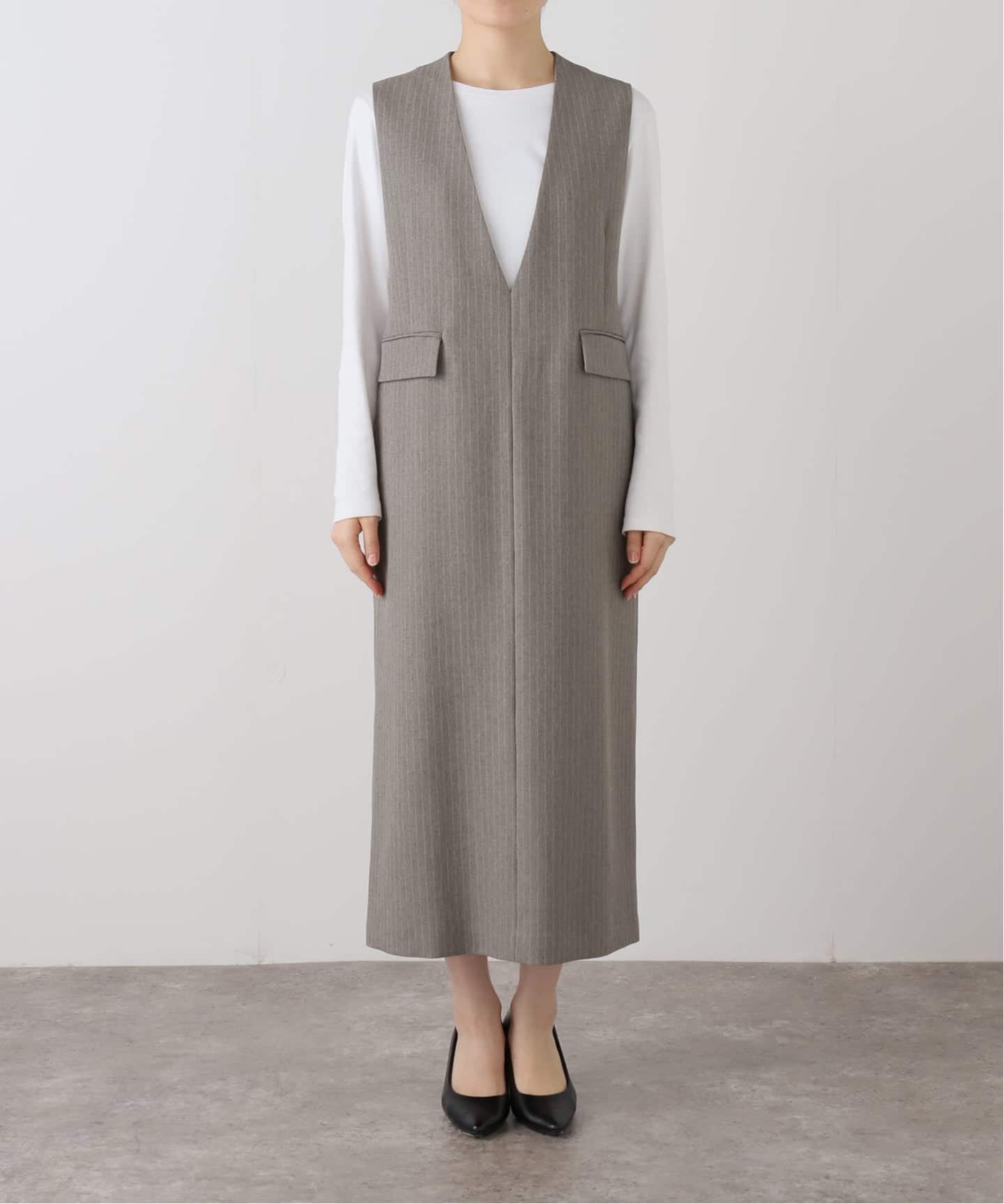 WEB限定 / 追加予約》ダブルクロスVネックワンピース（ワンピース